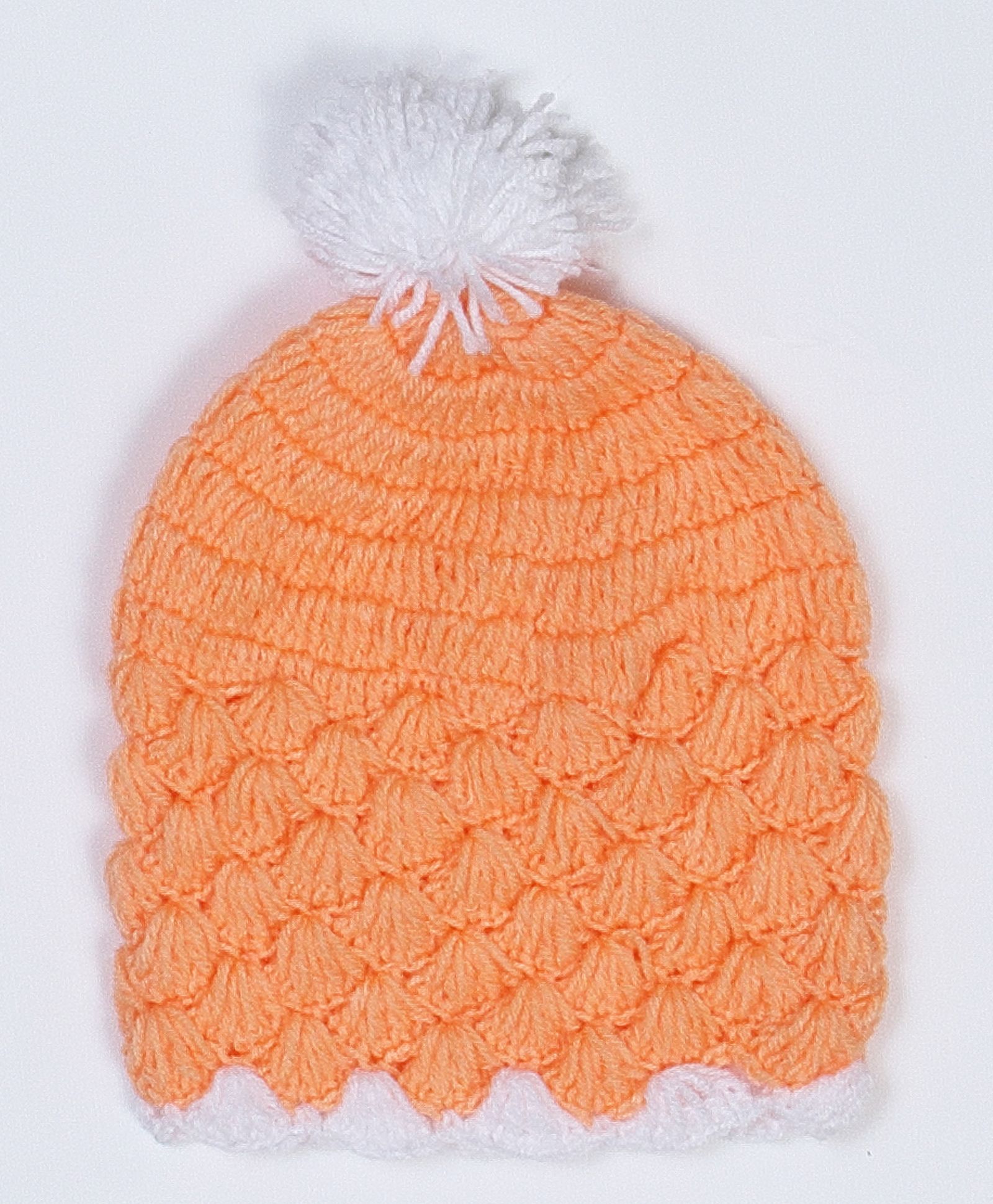 USHA ENTERPRISES Handmade Crochet Winter Cap - Orange-picture-32
