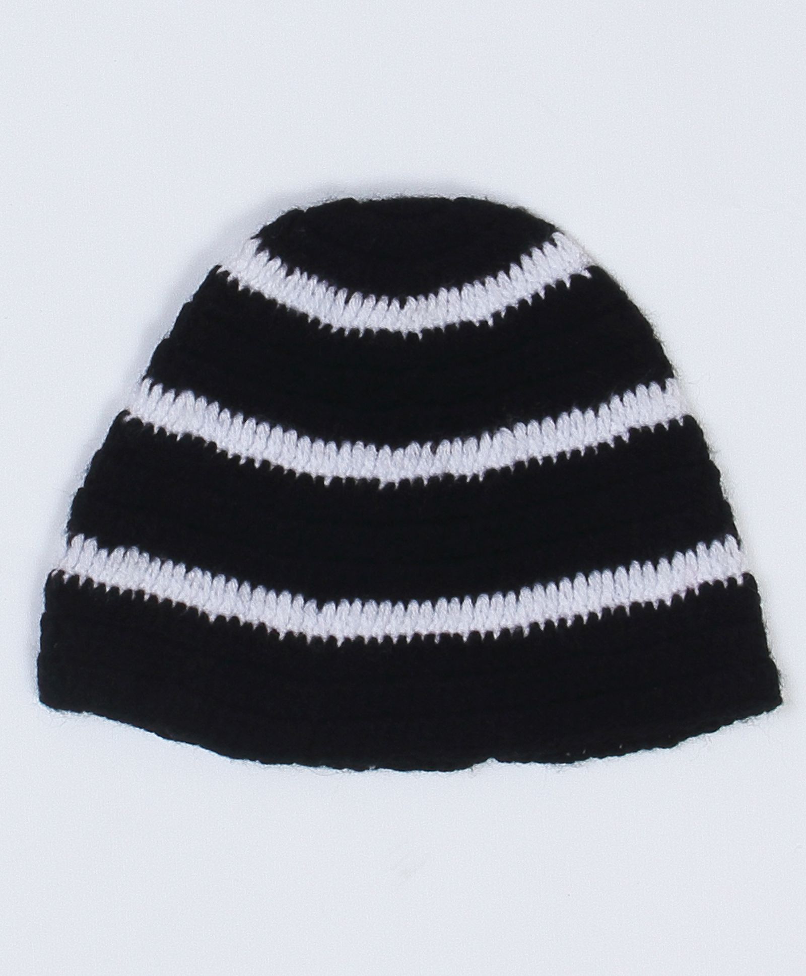 USHA ENTERPRISES Handmade Stripes Winter Cap - Black-picture-22