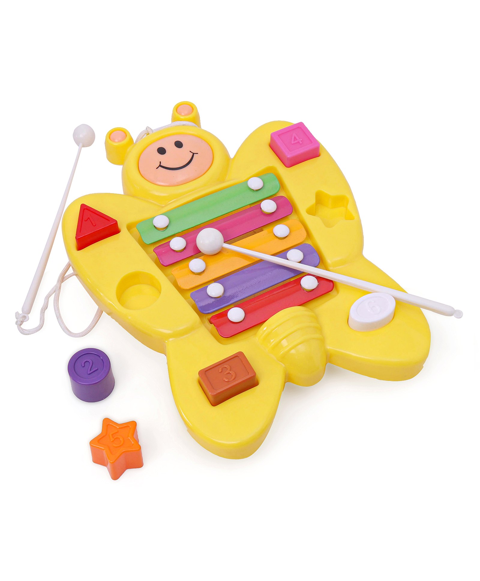 Prime Butterfly Xylophone & Shape Sorter - Yellow-image-11
