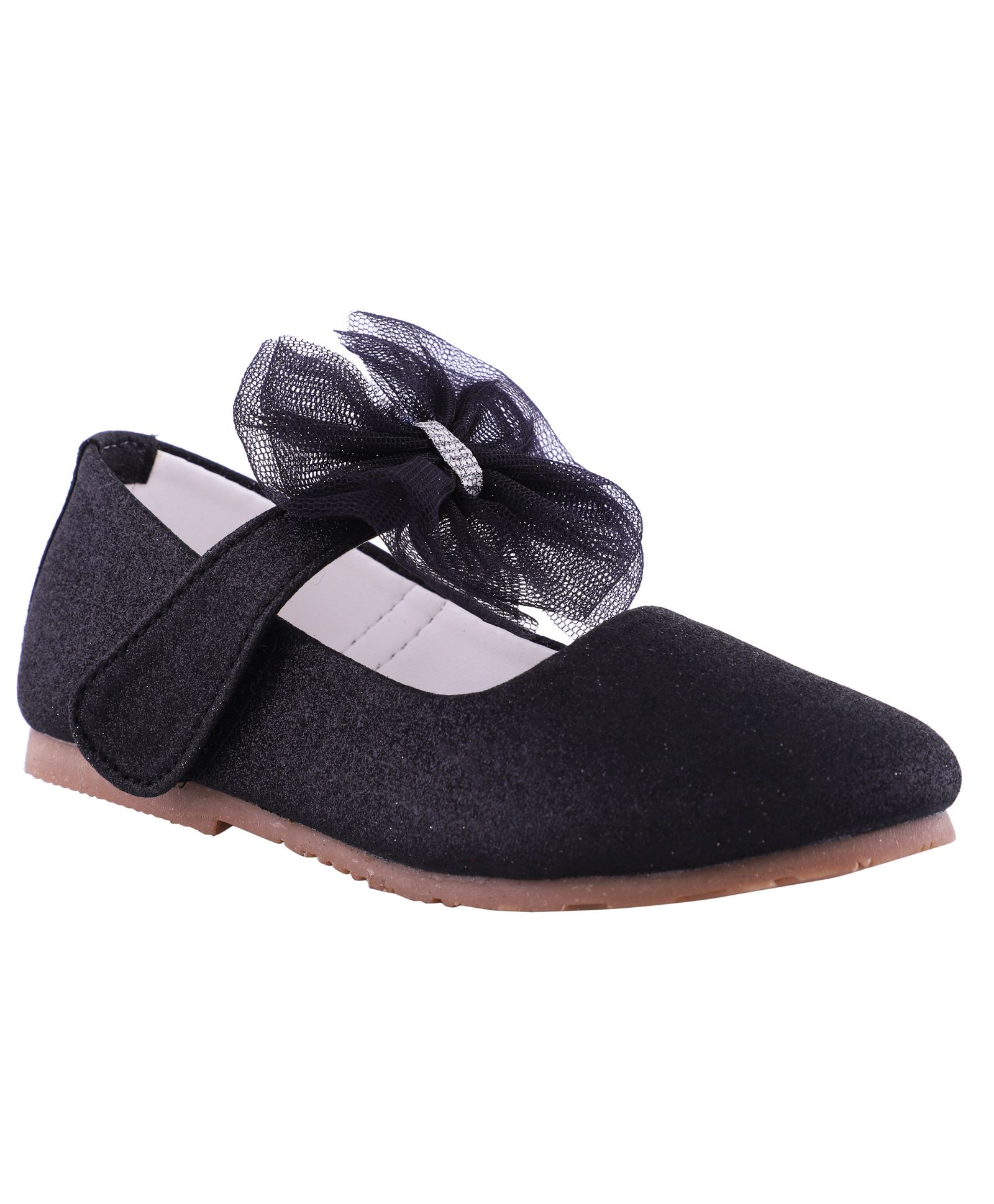Mine Sole Glittery Bow Mary Jane - Black-image-45