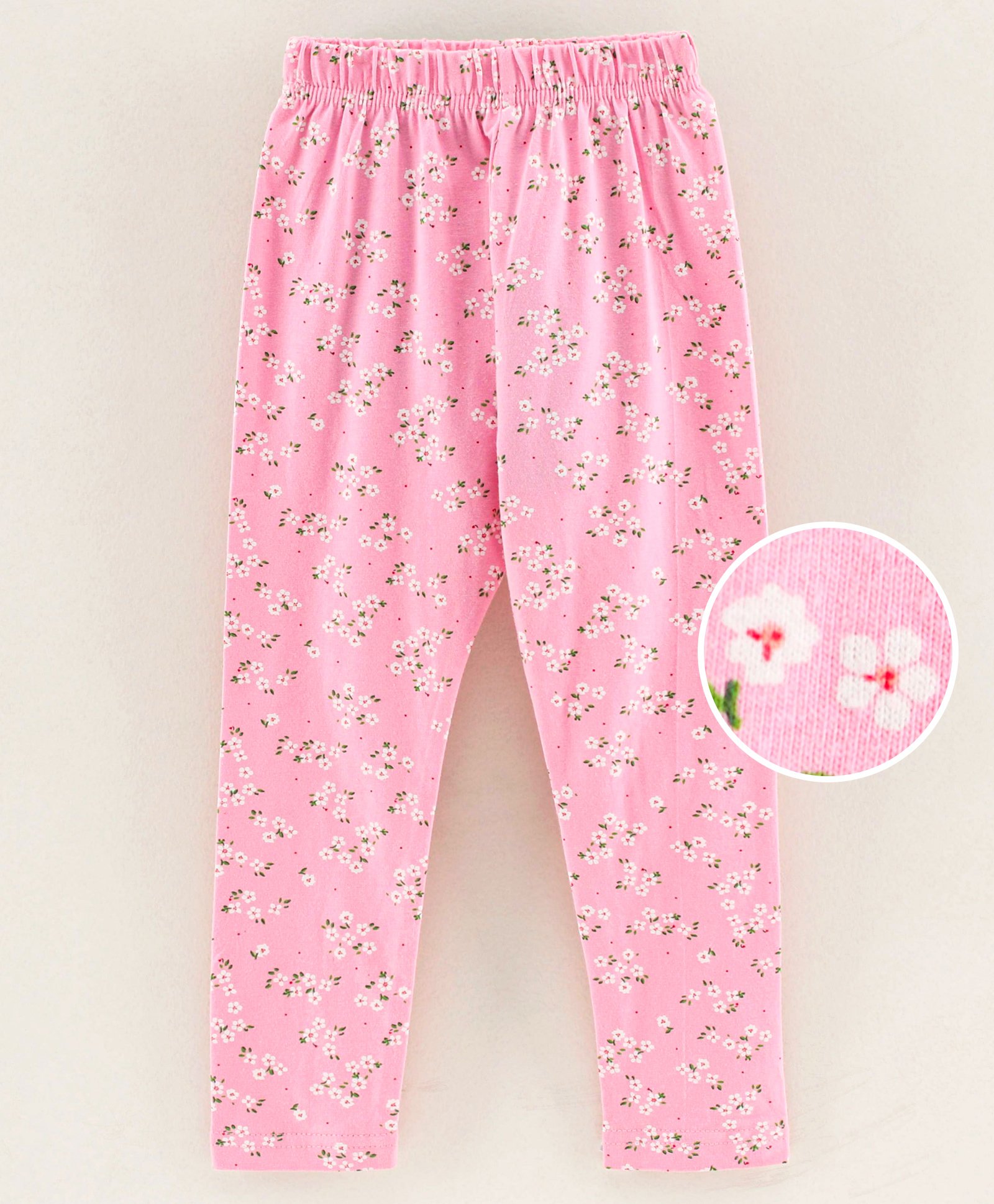 Fido Full Length Leggings Floral Print - Pink-picture-11