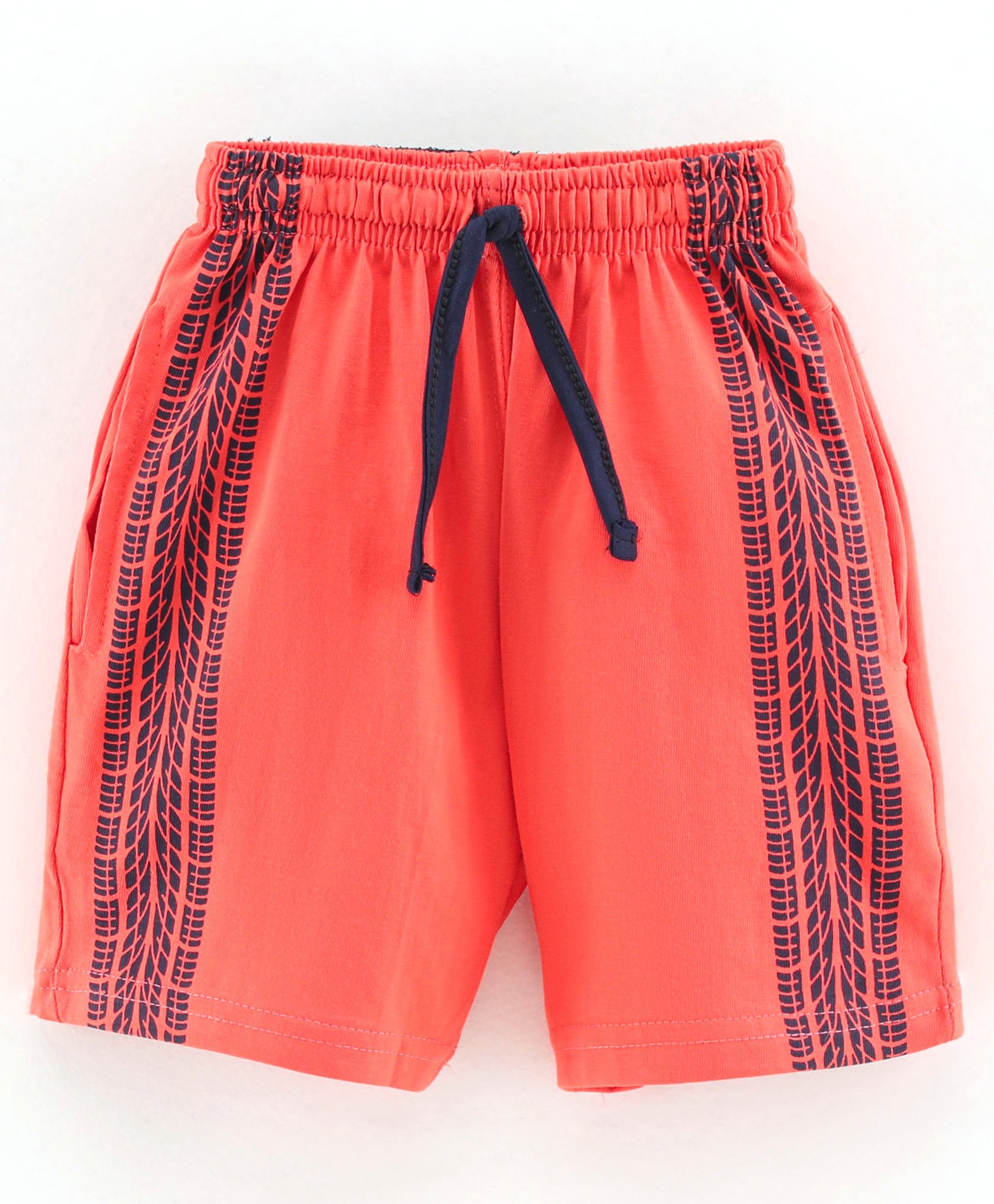 Fido Knee Length Shorts Solid Print - Peach-picture-10