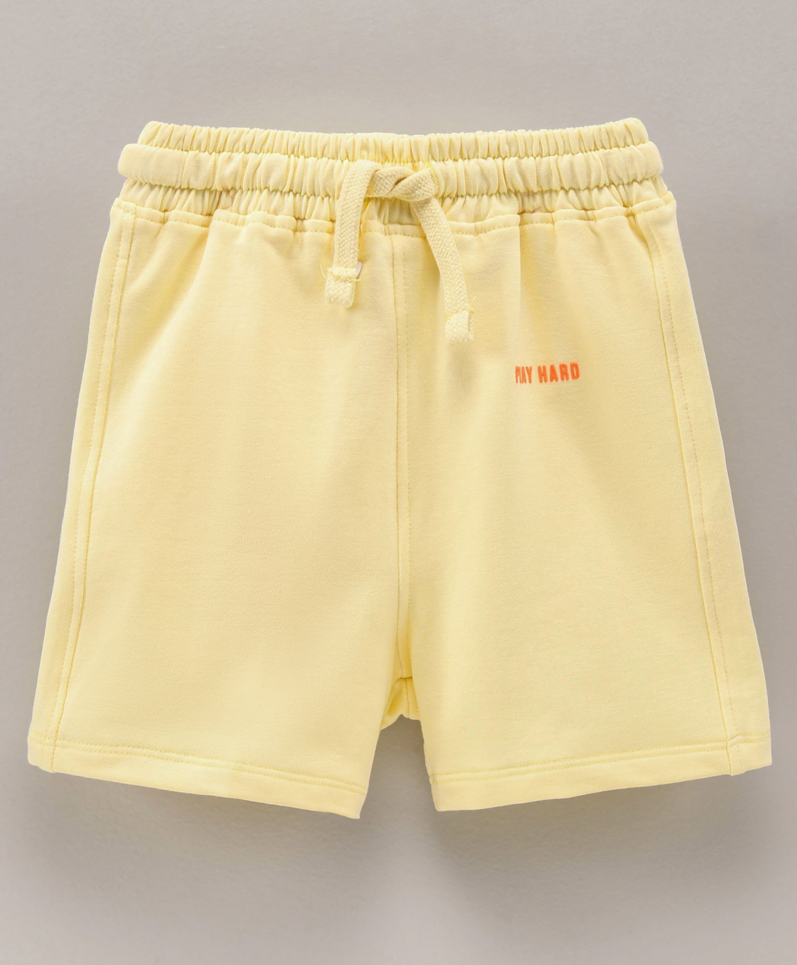 Doreme Above Knee length Cotton Lycra Short Solid - Light Yellow-image-20