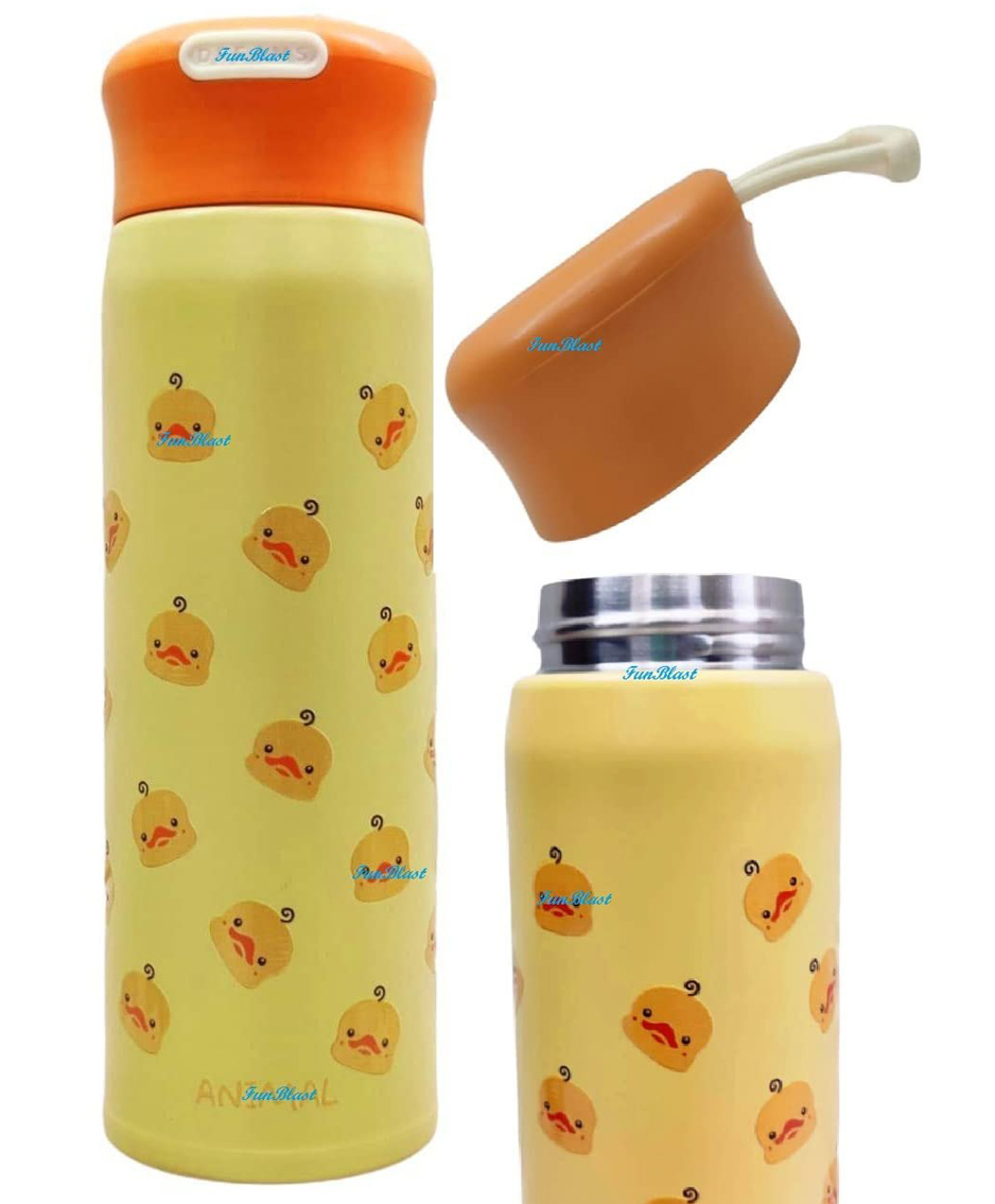 FunBlast BPA Free Double Walled Insulated Stainless Steel Water Bottle Yellow - 420 ML-image-32