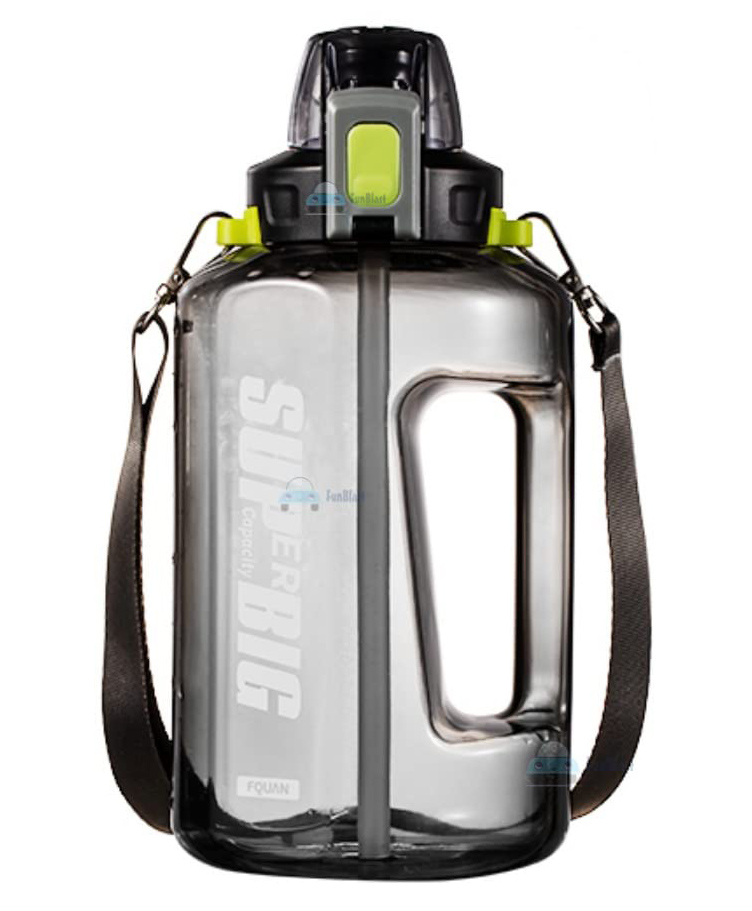 FunBlast BPA Free Sports Leakproof Water Bottle Black - 1500 ML-picture-10