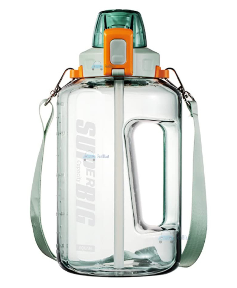 FunBlast BPA Free Sports Leakproof Water Bottle Green- 1500 ML-image-46