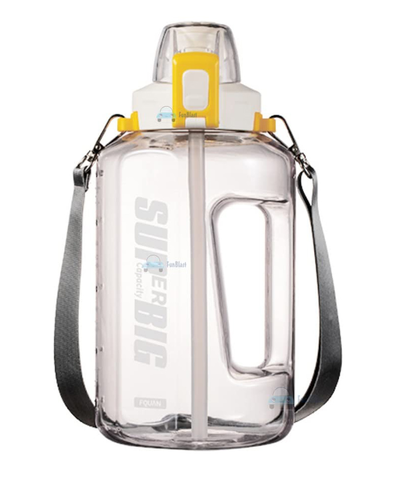 FunBlast BPA Free Sports Leakproof Water Bottle White- 1500 ML-picture-13