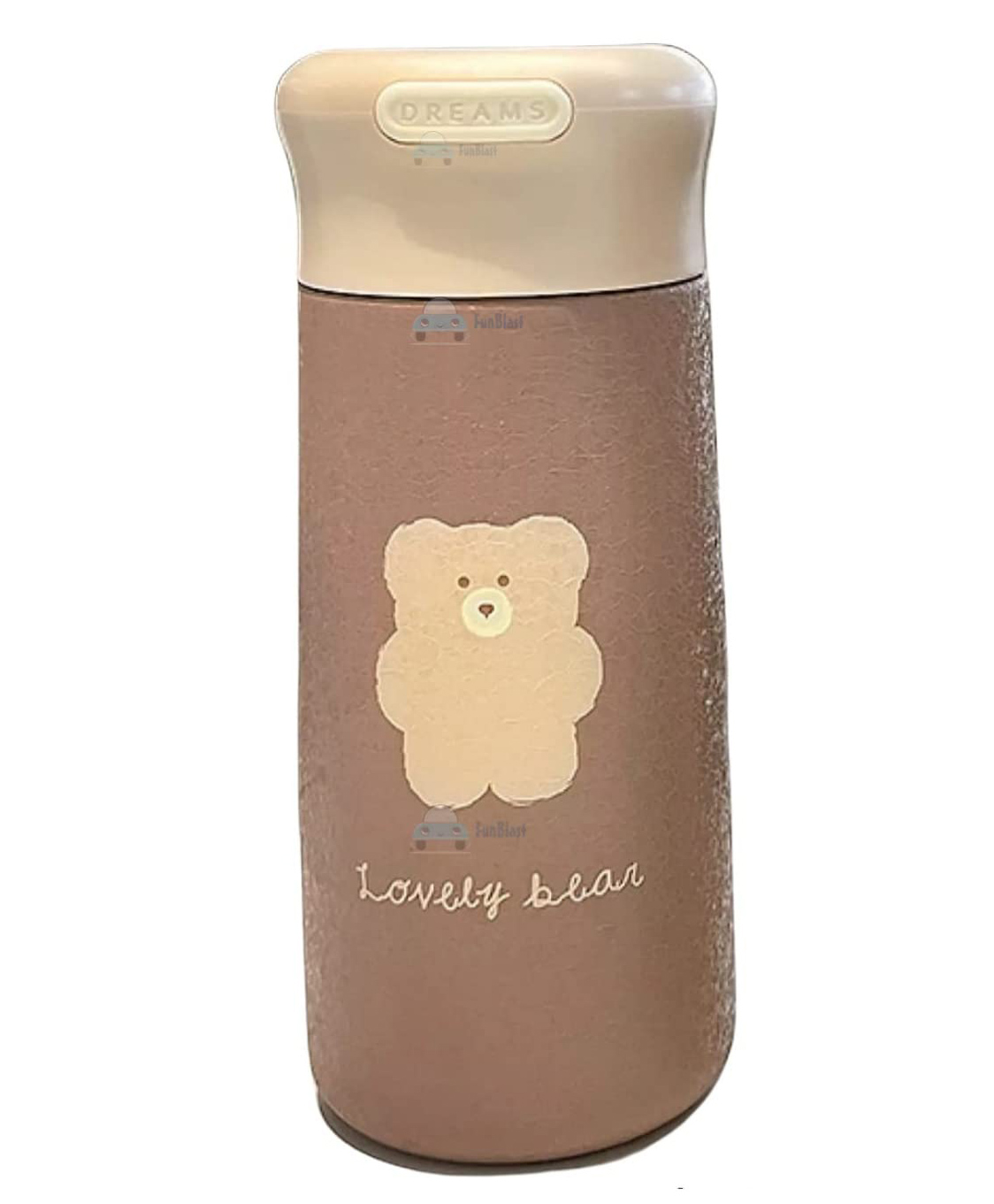 FunBlast BPA Free Double Walled Insulated Stainless Steel Cartoon Print Water Bottle Brown - 350 ML-image-32