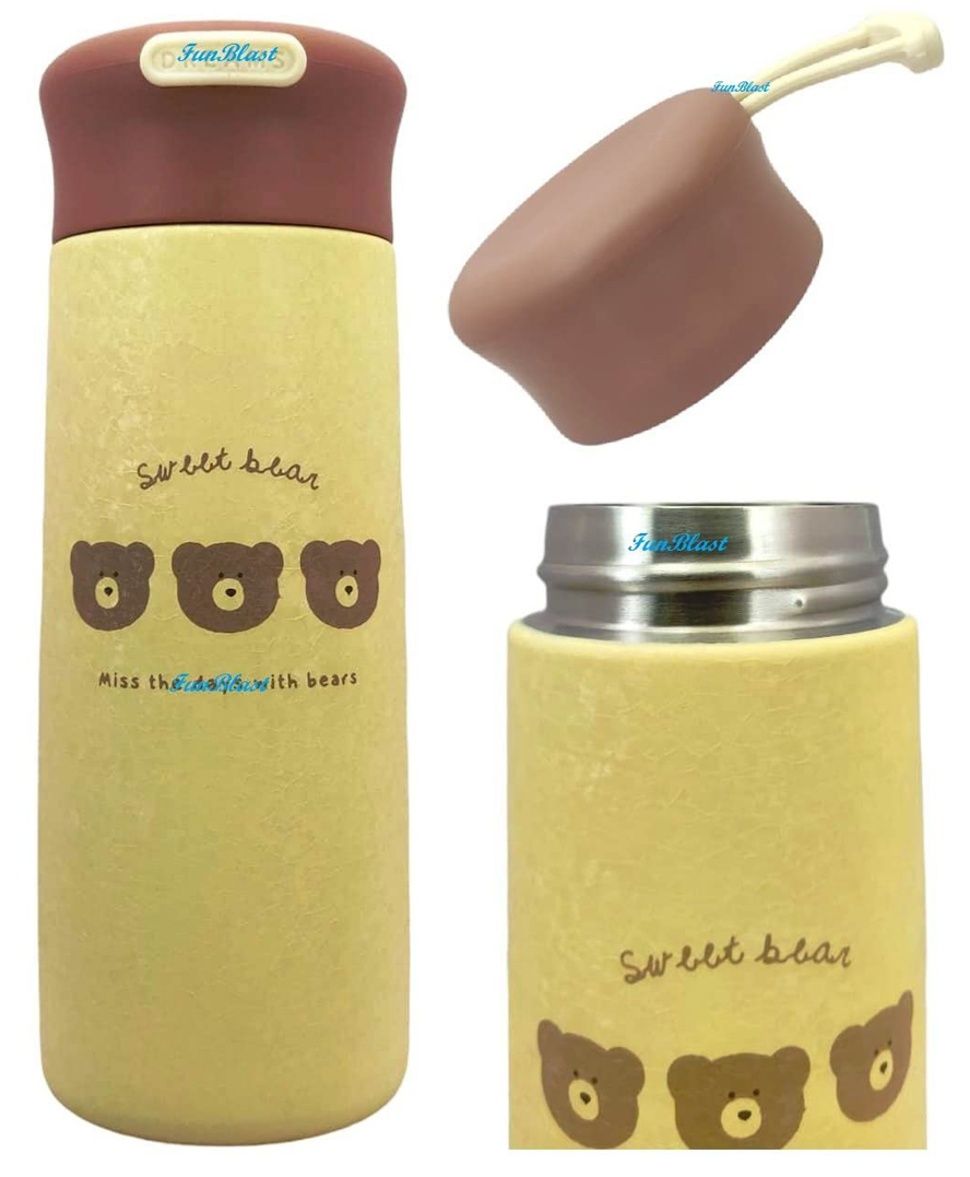 FunBlast BPA Free Double Walled Insulated Stainless Steel Cartoon Print Water Bottle - 350 ML-picture-27