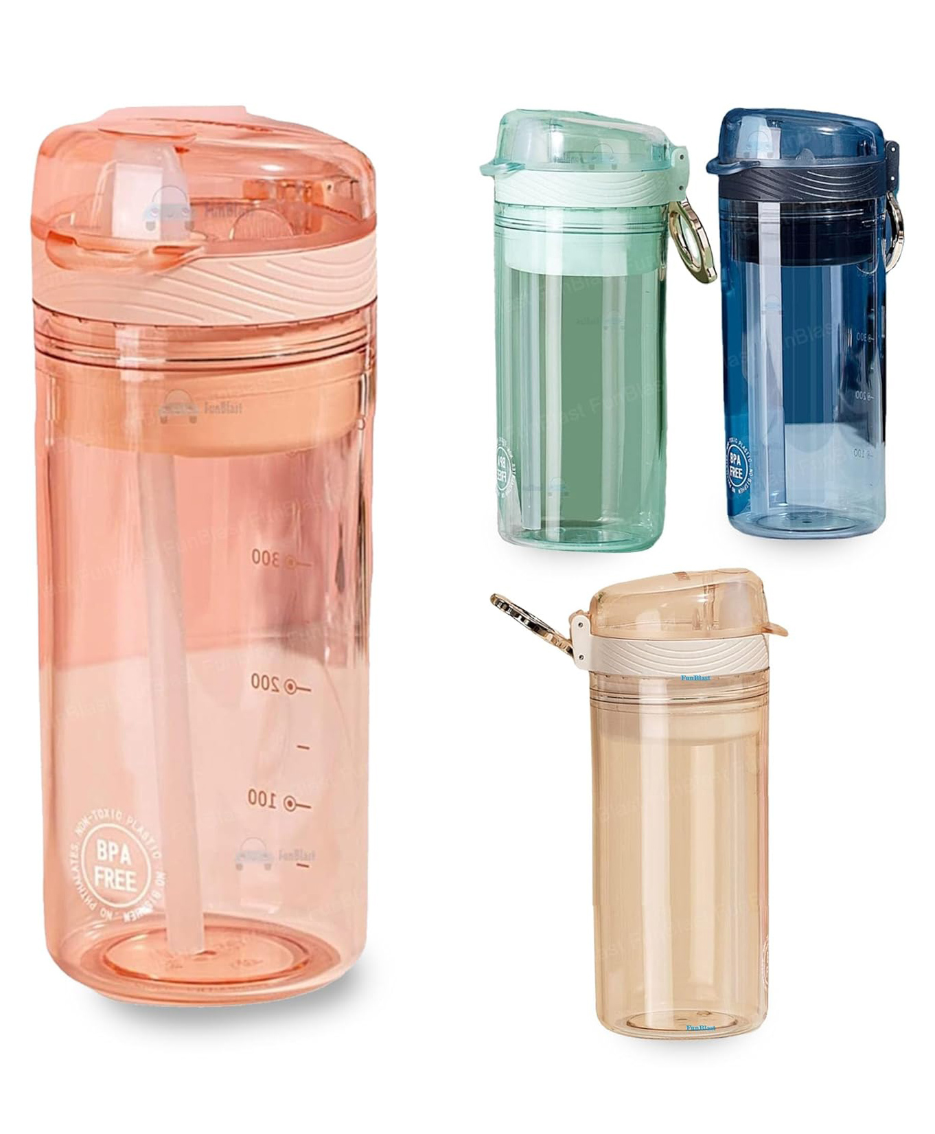 FunBlast Sipper Tumbler Tritan Sports Water Bottle - Random Color-image-11