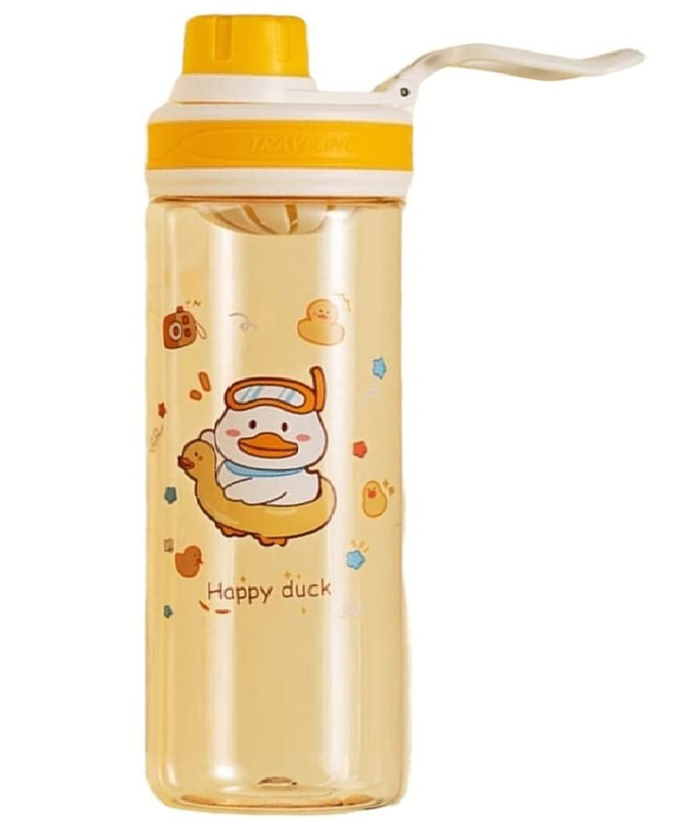 FunBlast BPA Free Anti-Leak Cartoon Print Water Bottle Pink - 550 ML-picture-24