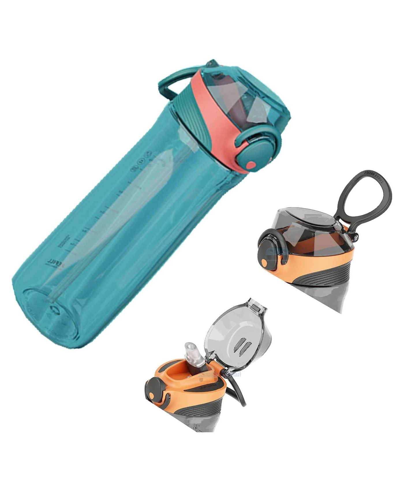 FunBlast Tritan BPA Free Sports Water Bottle Green - 700 ML (Colour May Vary)-image-45