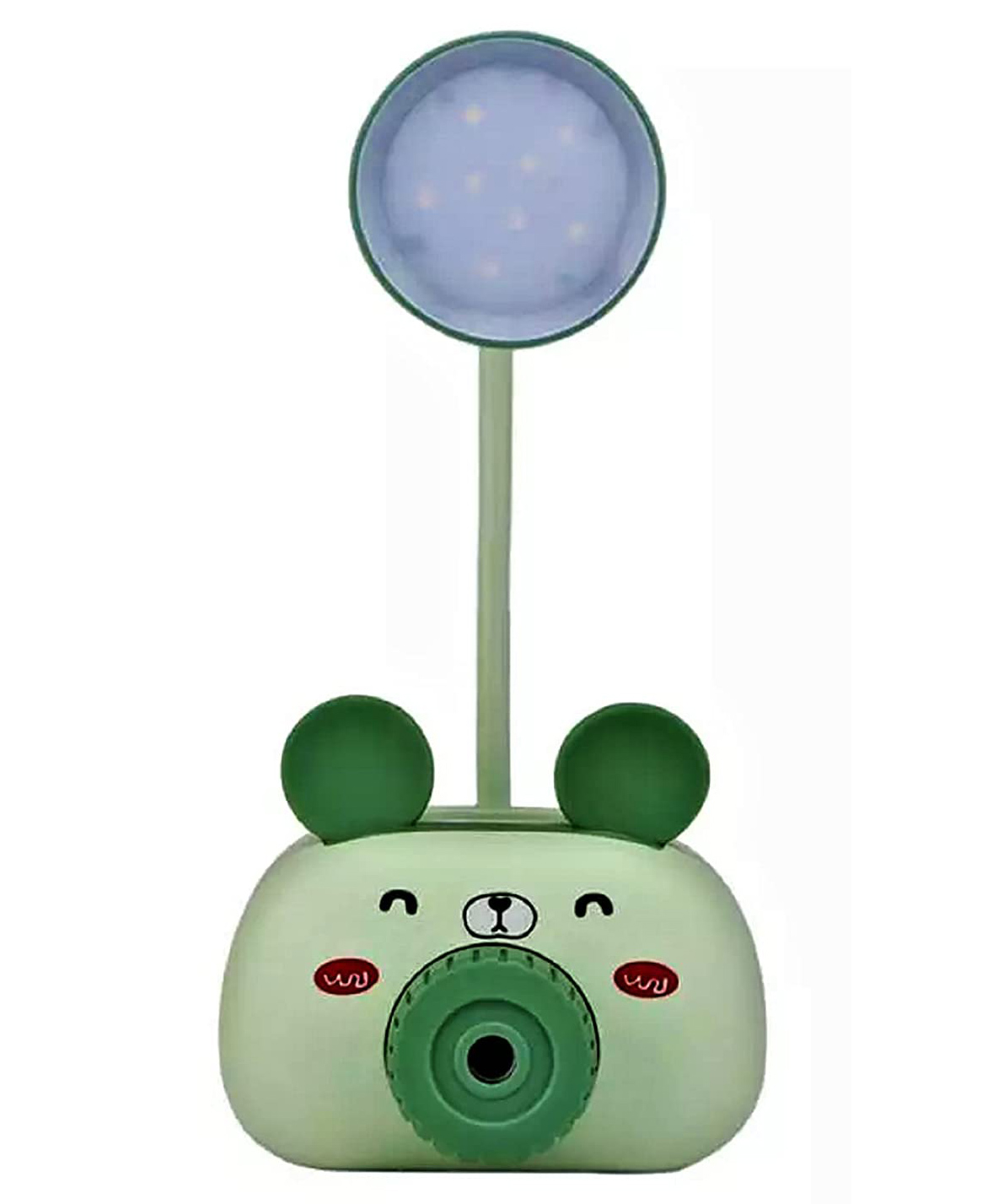 FunBlast Rechargeable LED Desk Table Lamp With Pen Holder And Sharpener Bear Design - Green-picture-16