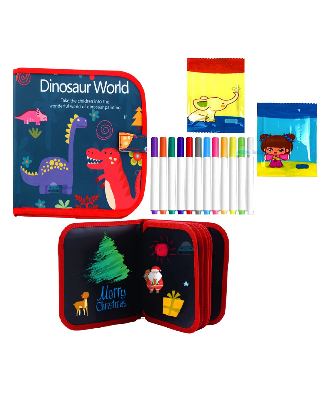 FunBlast Erasable Doodle Book Kit - Red-image-41