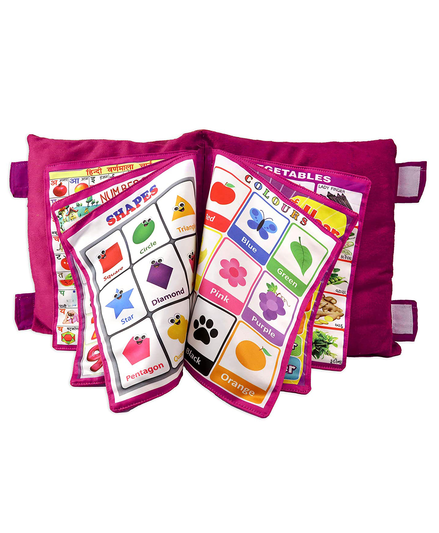 OPINA Pillow Cum Cloth Book Pink - English Hindi-picture-12