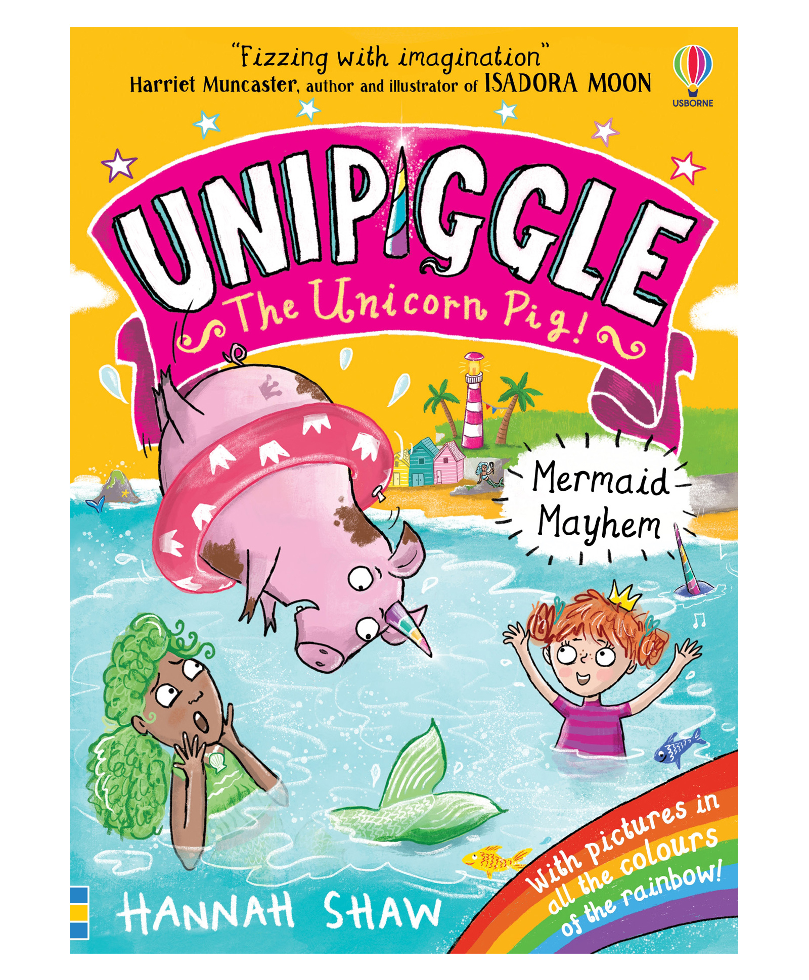 usborne books Usborne Unipiggle The Unicorn Pig Mermaid Mayhem - English-picture-10