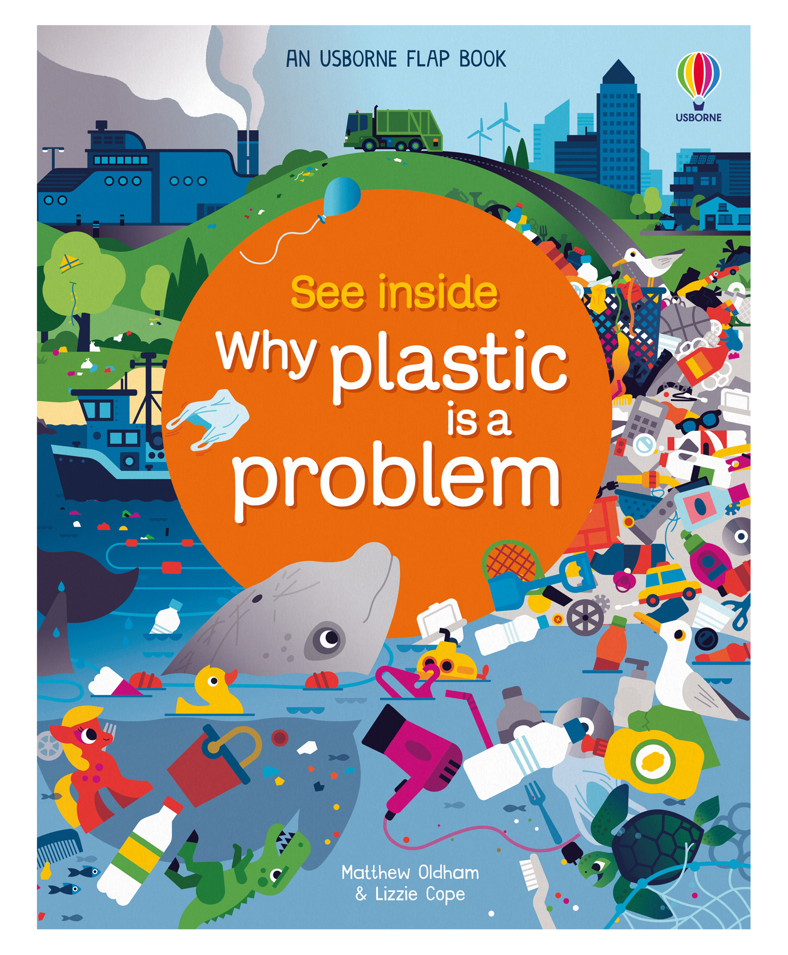 usborne books Usborne See Inside Why Plastic Is A Problem Flap Book - English-picture-11