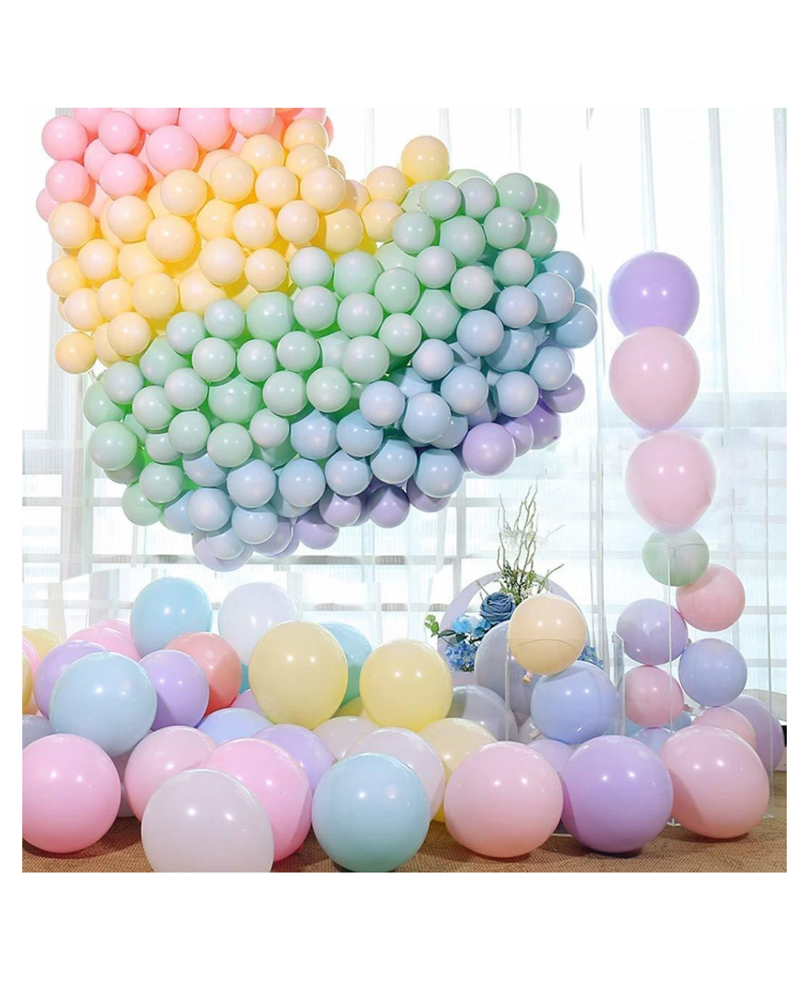 Bubble Trouble Pastel Colored Balloons For Baby Shower Birthday Party Decoration - Pack Of 200