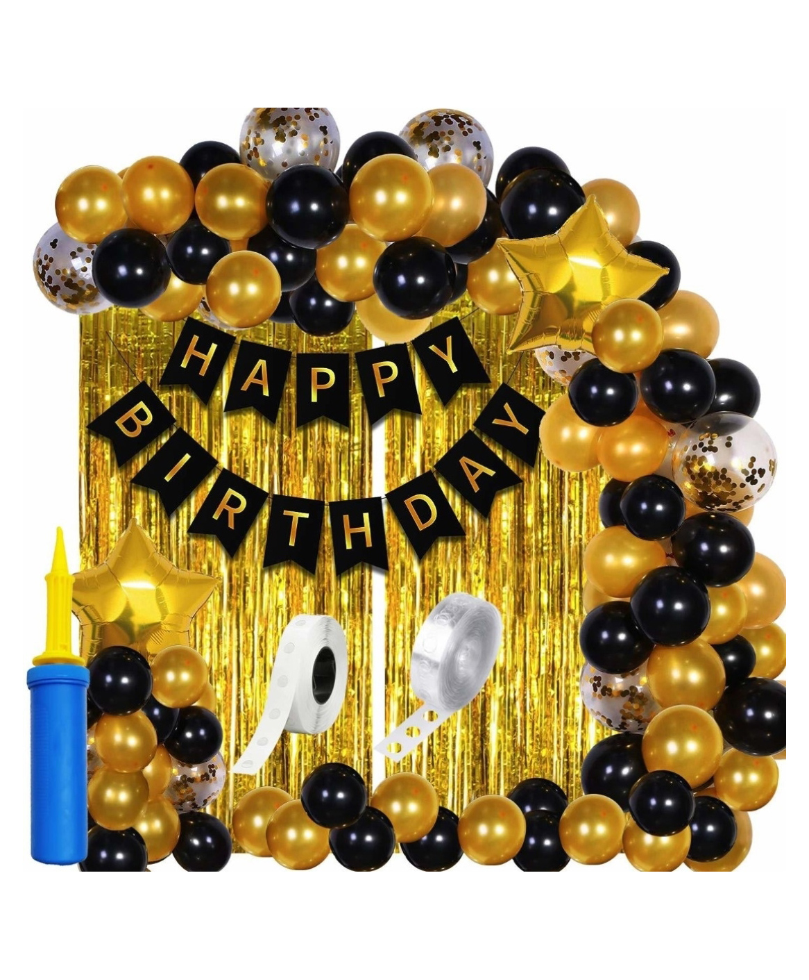 Bubble Trouble Happy Birthday Decoration Combo Kit  - Pack of 61-image-8