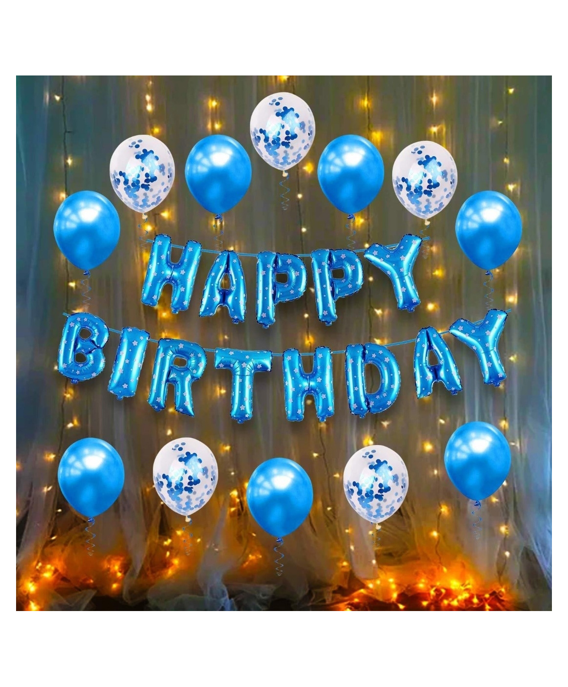 Bubble Trouble Blue Birthday Decoration Balloons Set -Pack of 25 Pcs-image-27