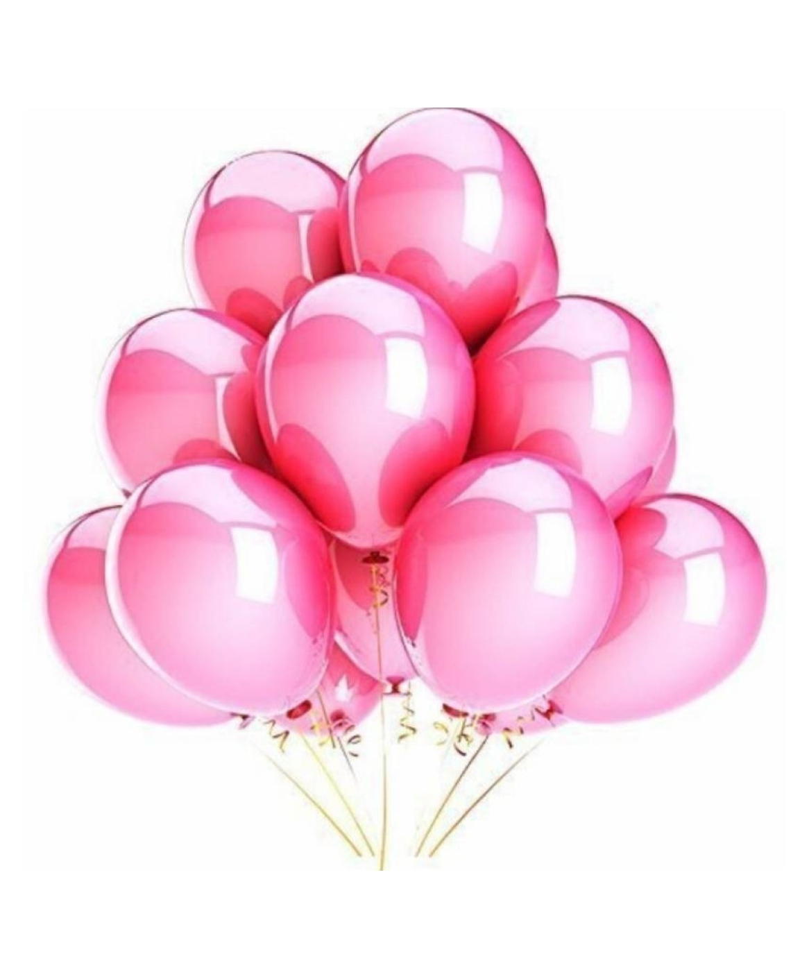 Bubble Trouble Solid Metallic Pink Balloons Pink - Pack of 50-image-12