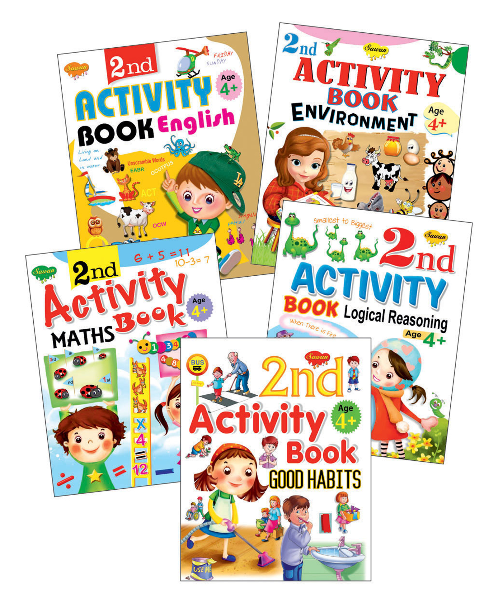 2nd Activity Books Set of 5 - English-image-40