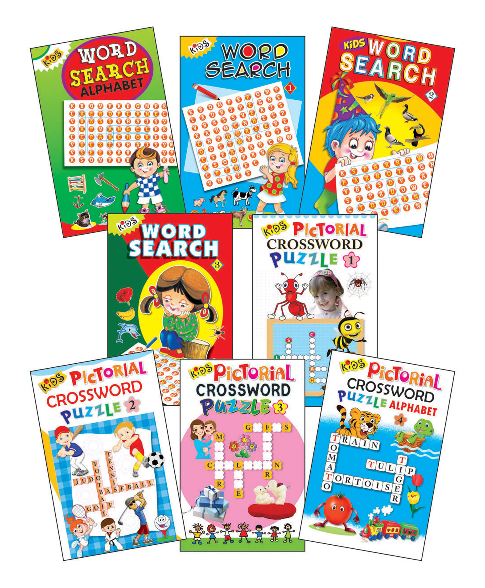 Word Search And Cross Words Book Set of 8 - English-image-4