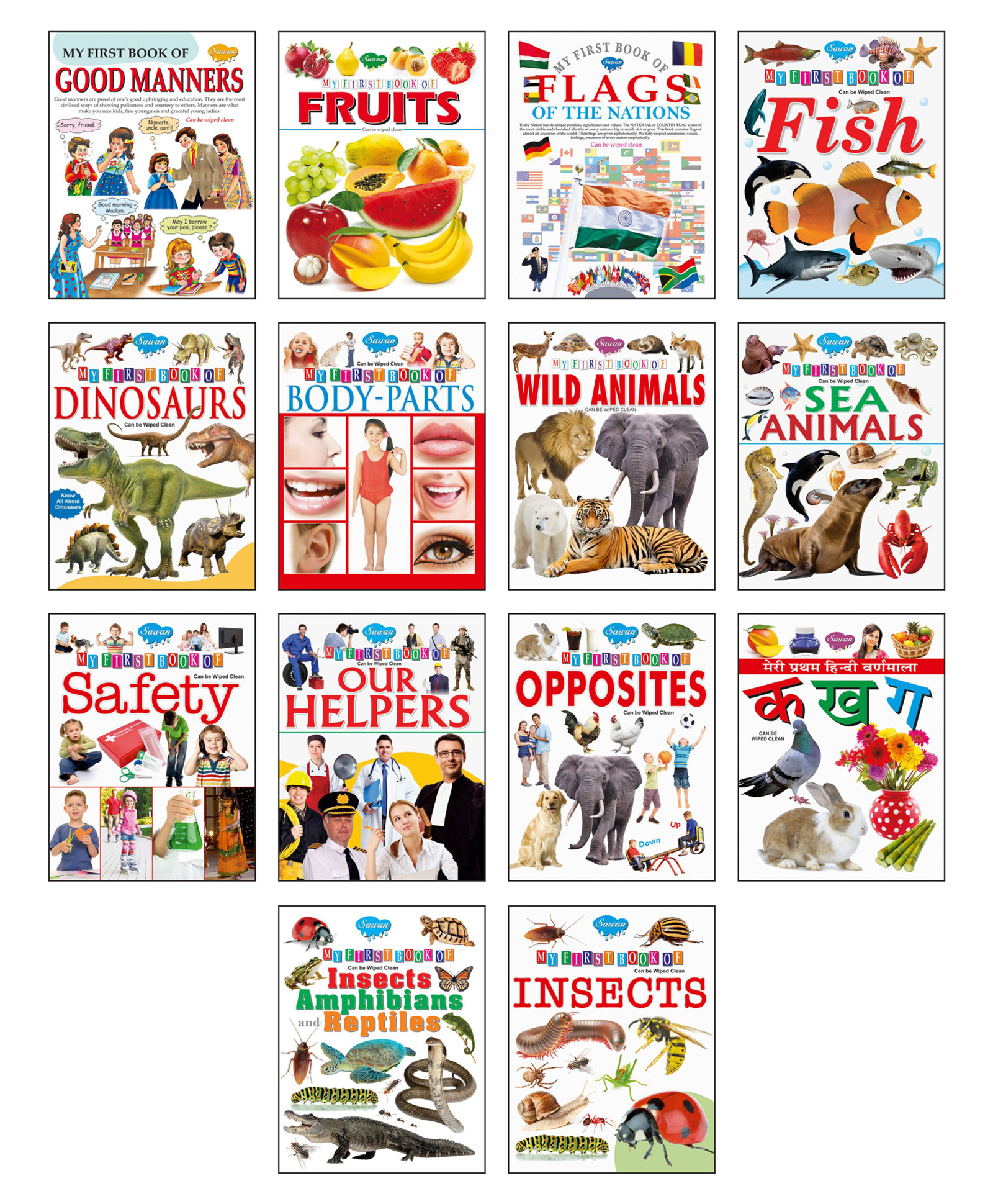 sawan Picture Books Collection for Early Learning Set of 14 - English Hindi-picture-16