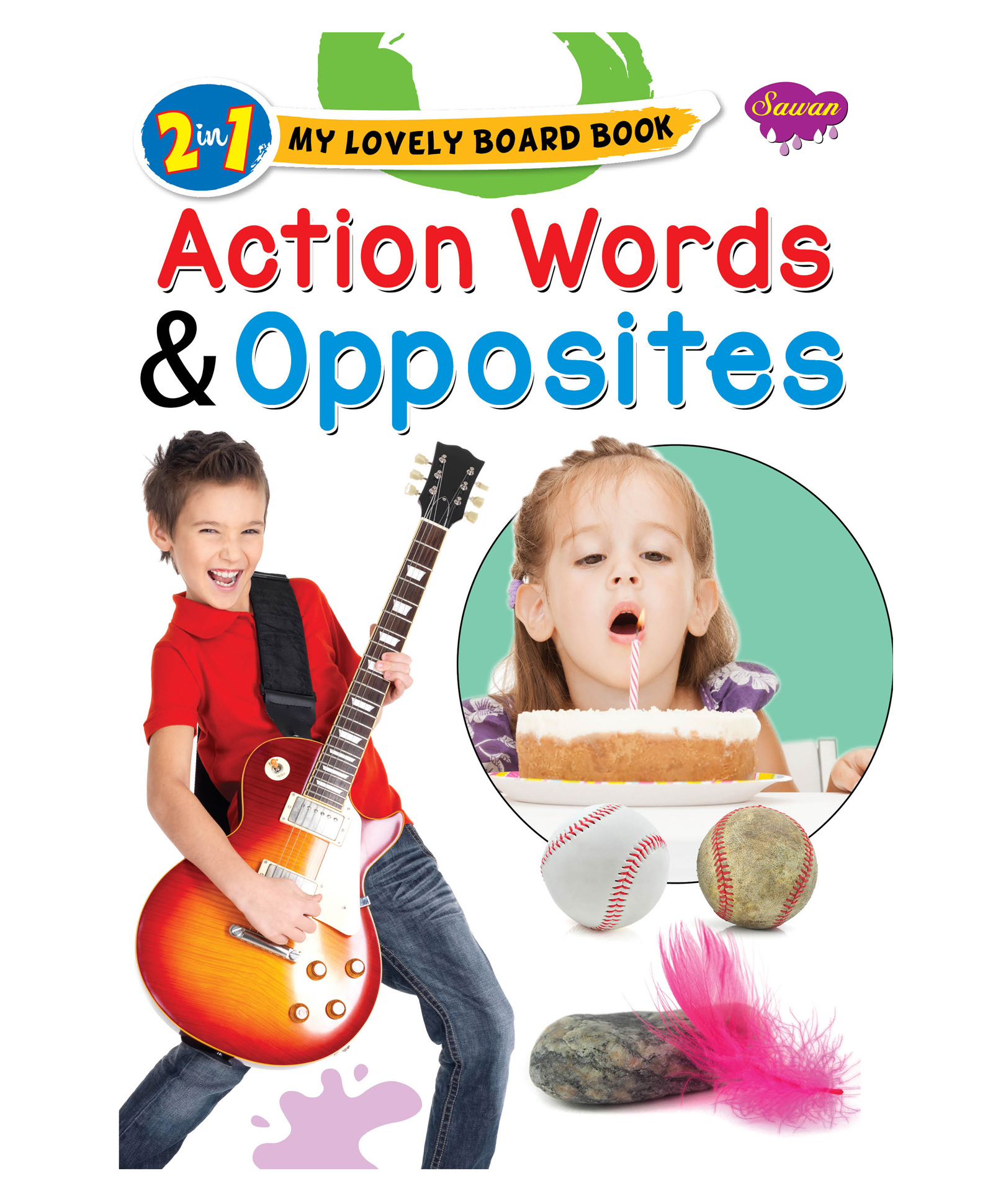 2 in 1 My Lovely Action Words & Opposites Board Book- English-image-18