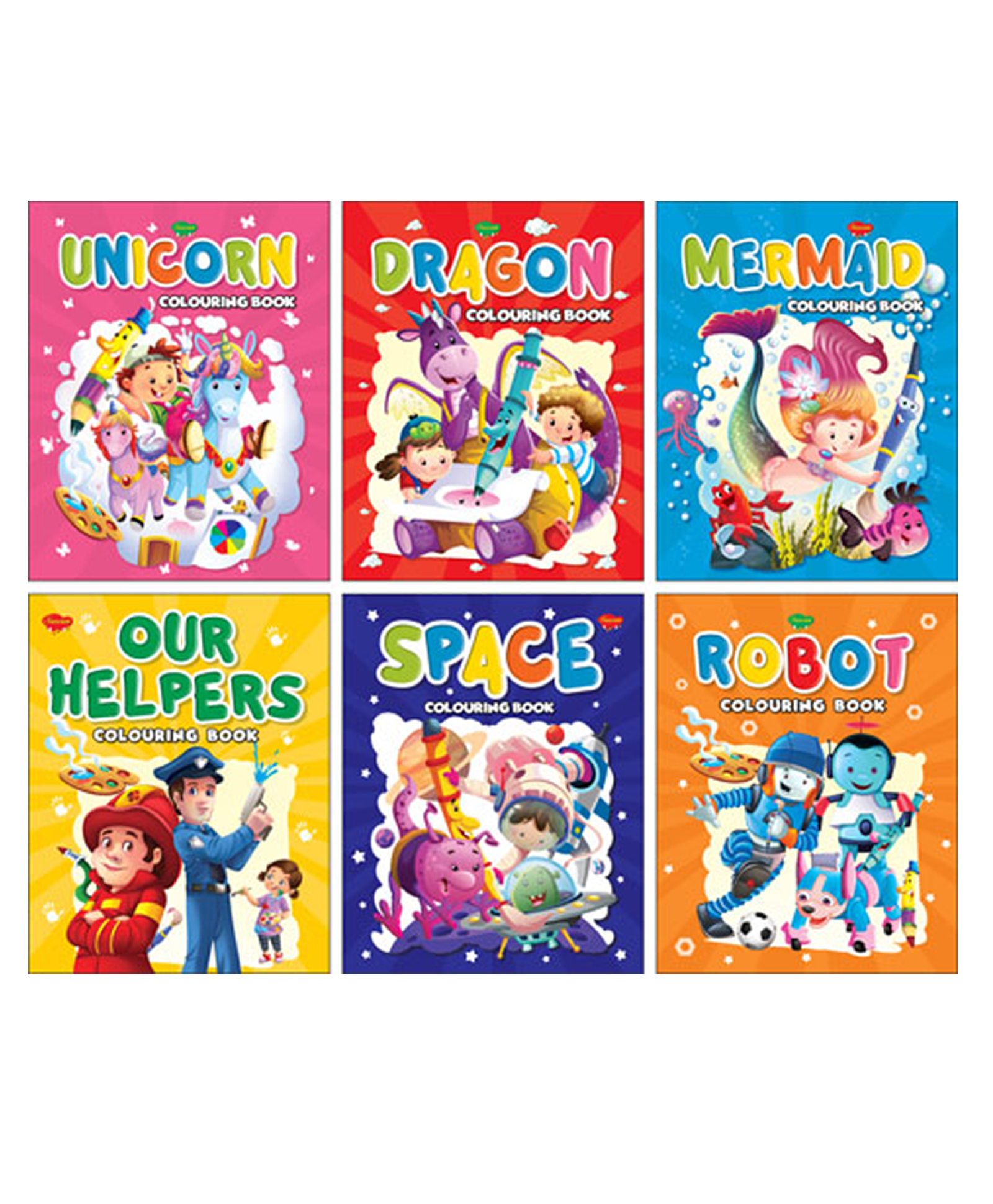 sawan My First Collection of Colouring Books Set of 6 - English-picture-27