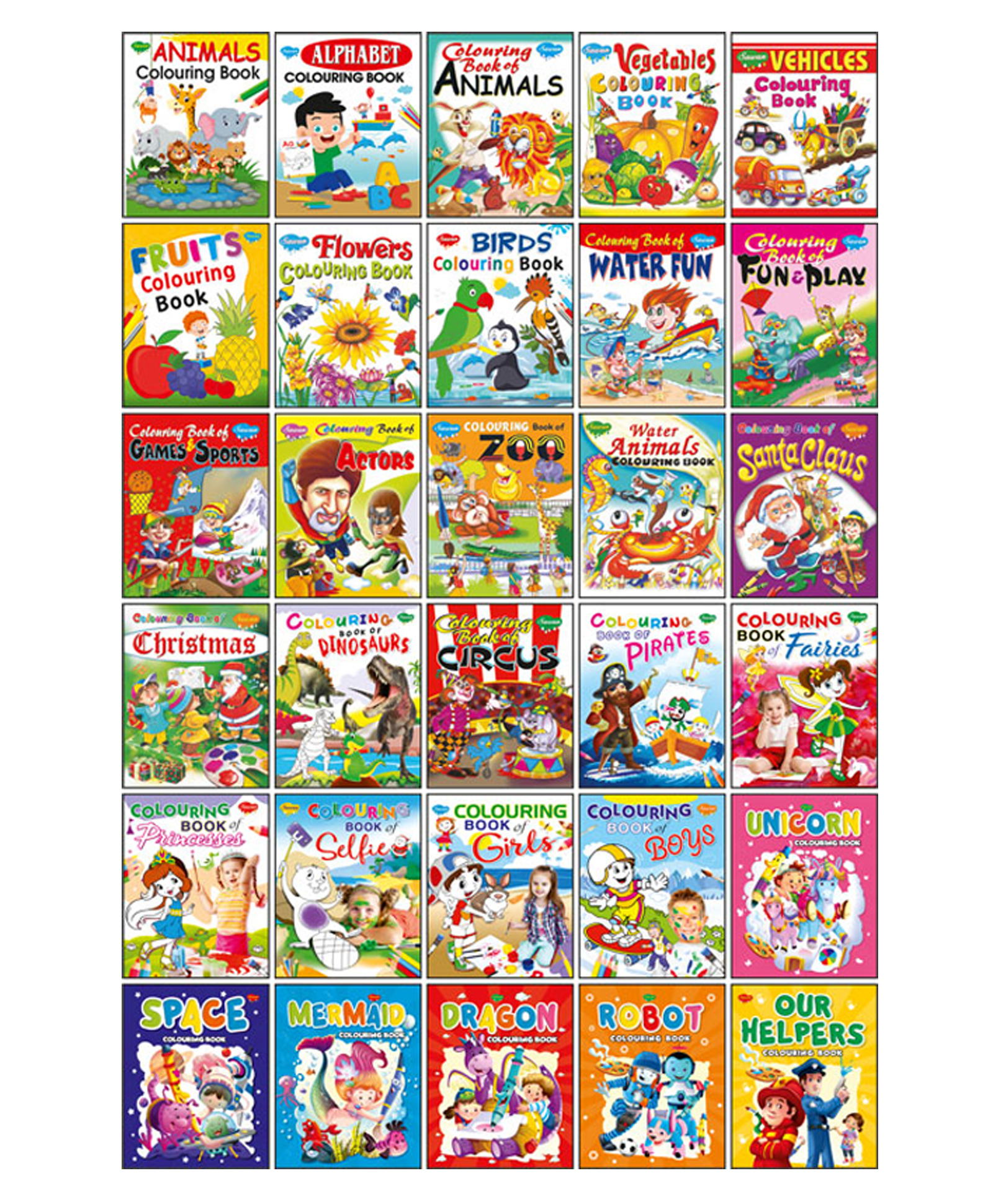 sawan My First Copy to Colour All in One Books Set of 30 - English-picture-13