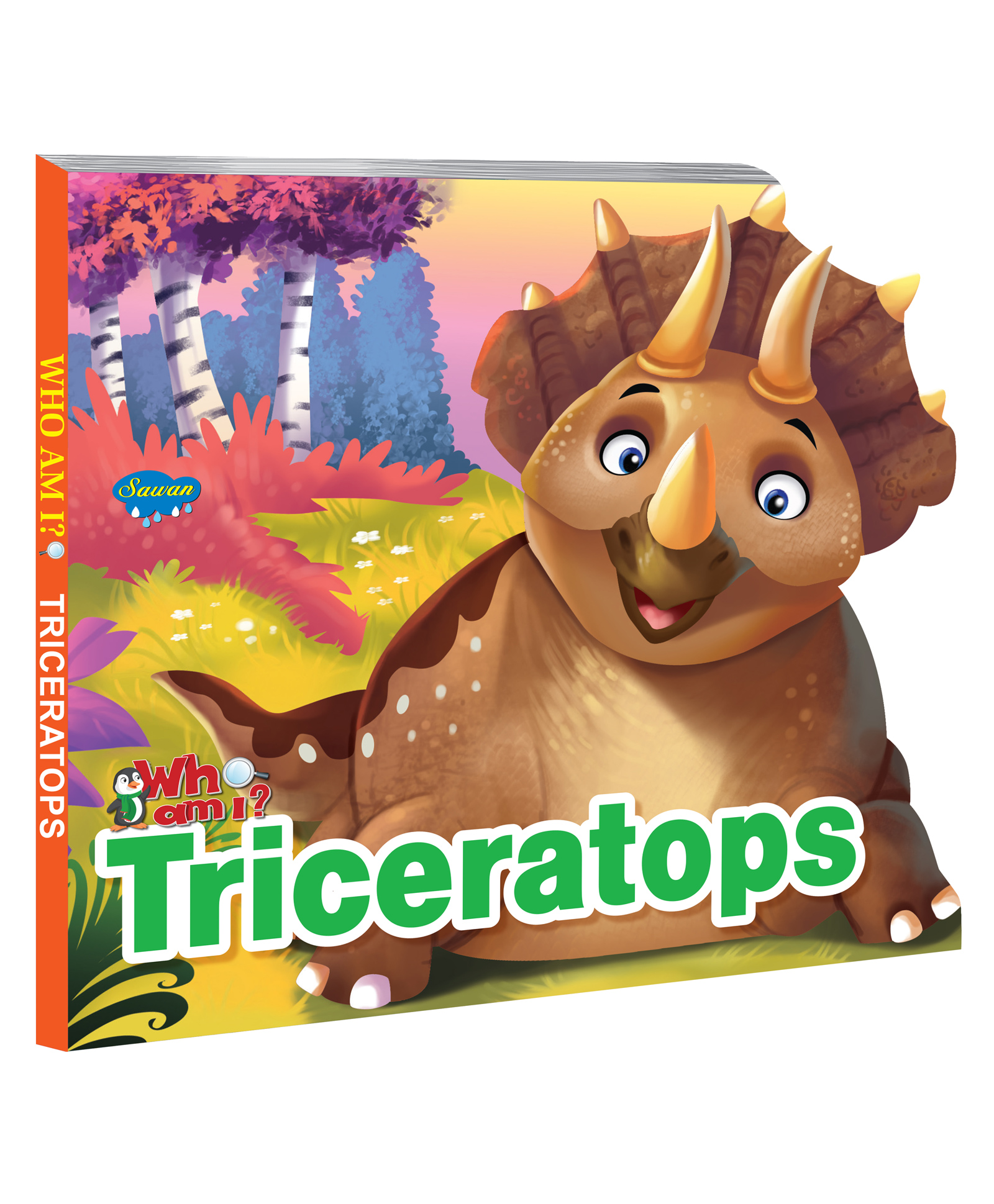 Who Am I Triceratops Board Book - English-image-48