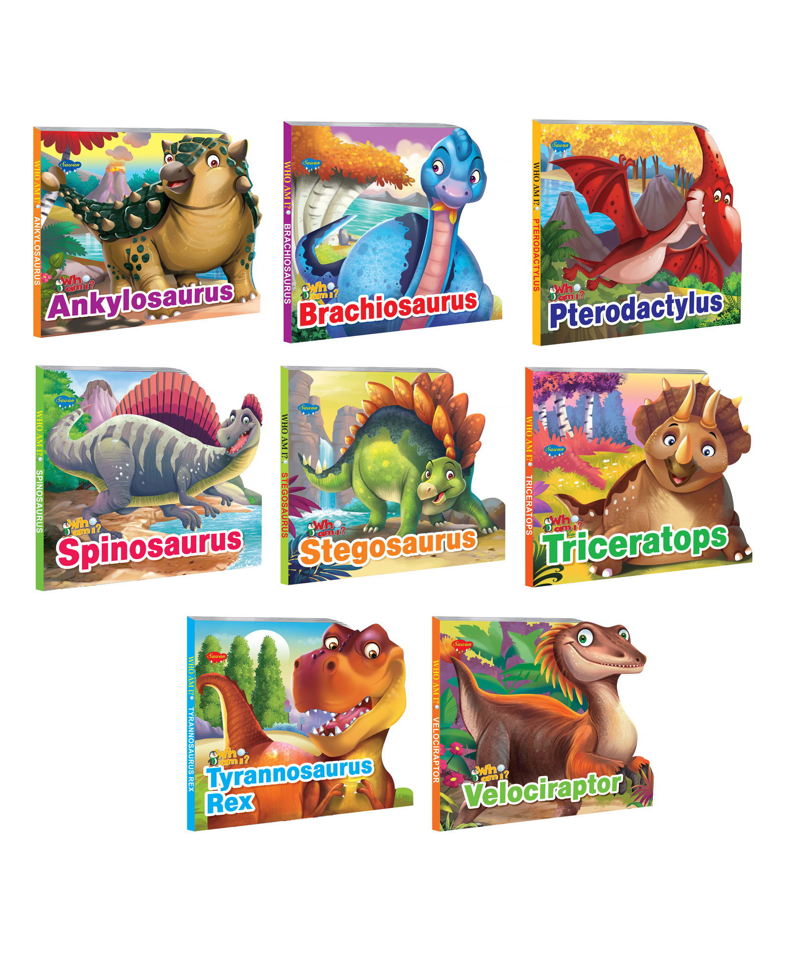 Who Am I Story Books Of Velociraptor Set Of 8 - English-image-32