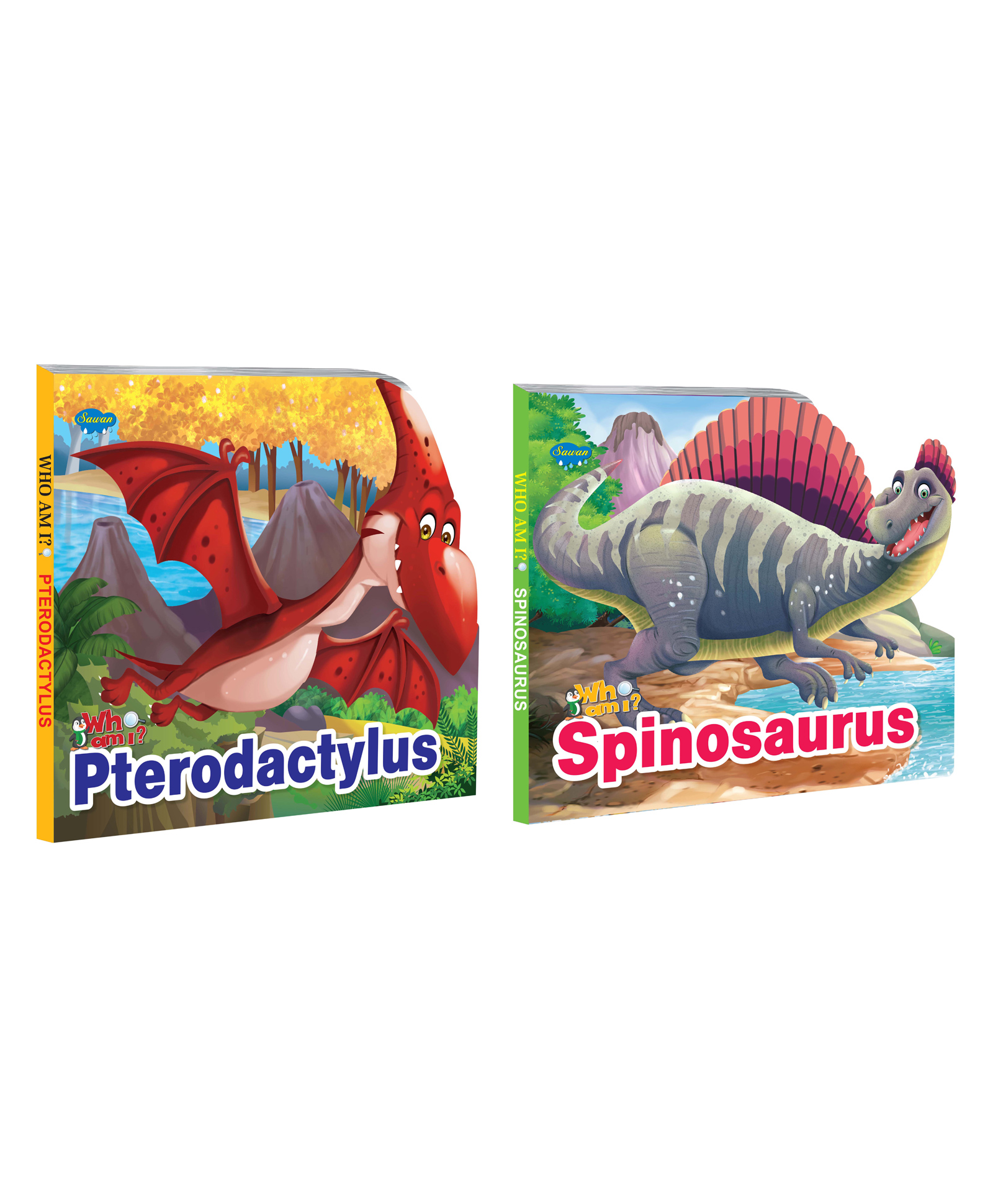 Who Am I Story Books Of Spinosaurus And Pterodactylus Set Of 2 - English-image-46