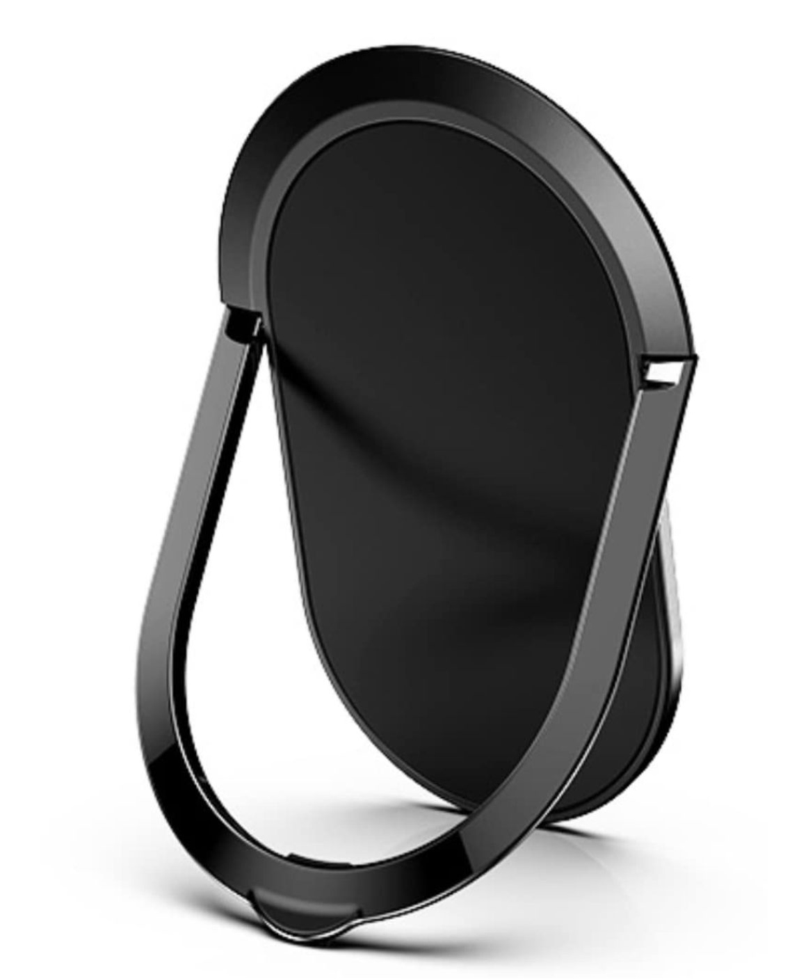 KolorFish Super Thin Metal Mobile Phone Finger Ring Stand Holder Grip Kickstand, Supports Magnetic Car Mount for All Phones/Tablets (Black)-picture-16