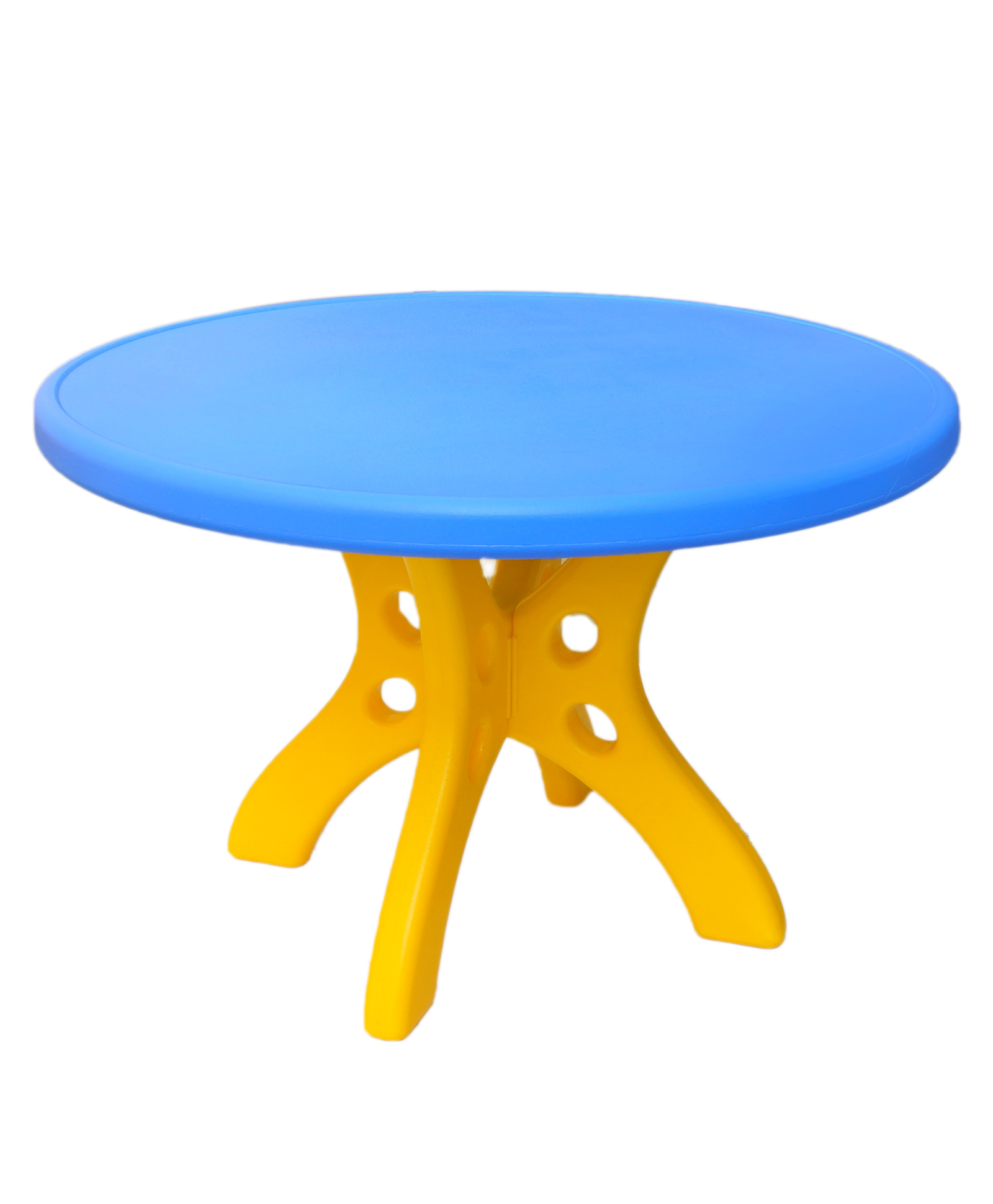 eHomeKart Plastic Round Table - Blue Yellow-picture-11