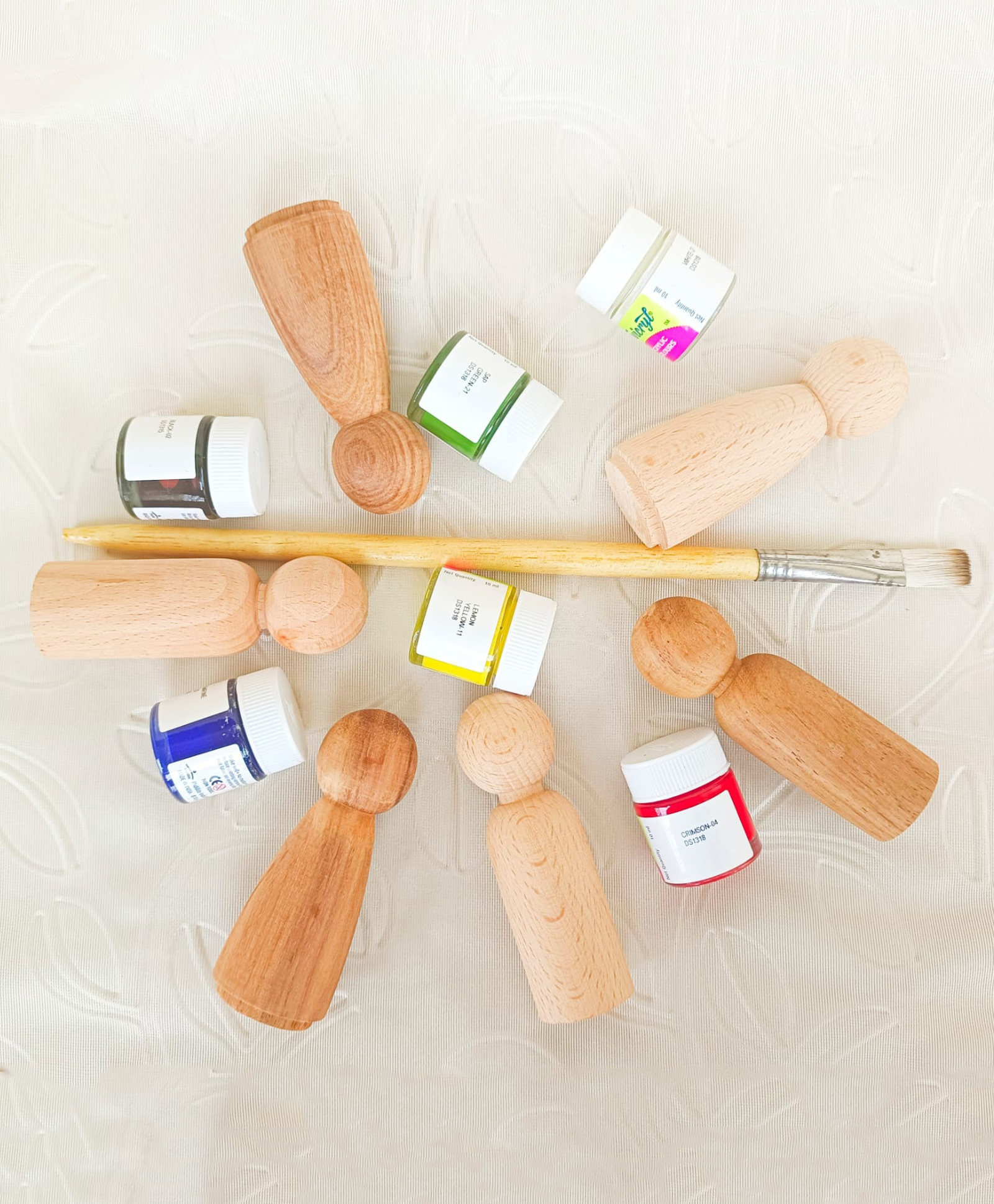 Taruh Kids Peg Folk Paint Kit - Multicolor-image-32
