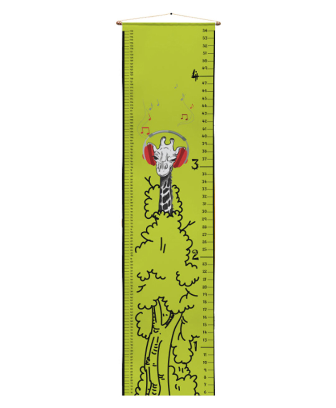 Right Gifting Satin Removable Height/Growth Measurement Wall Hanger - Green-picture-18