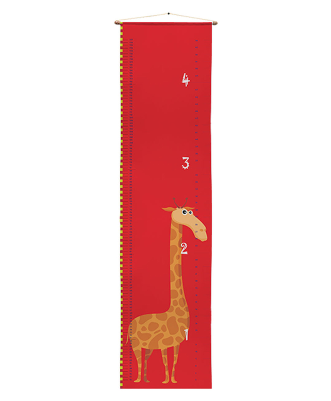 Right Gifting Satin Removable Height/Growth Measurement Wall Hanger - Red-picture-23