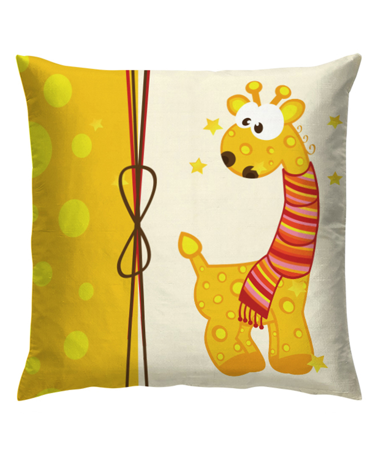 Right Gifting Satin Cushion Cover With Zipper Closure For Kids - Multicolor-picture-18