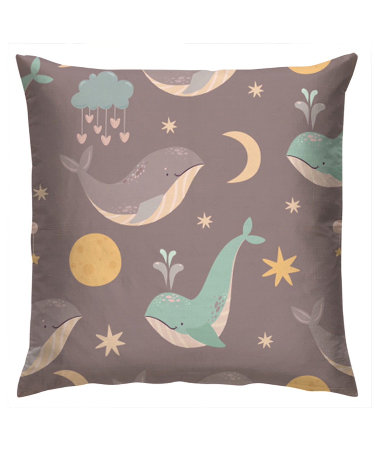 Right Gifting Satin Cushion Cover With Zipper Closure For Kids - Grey-picture-20
