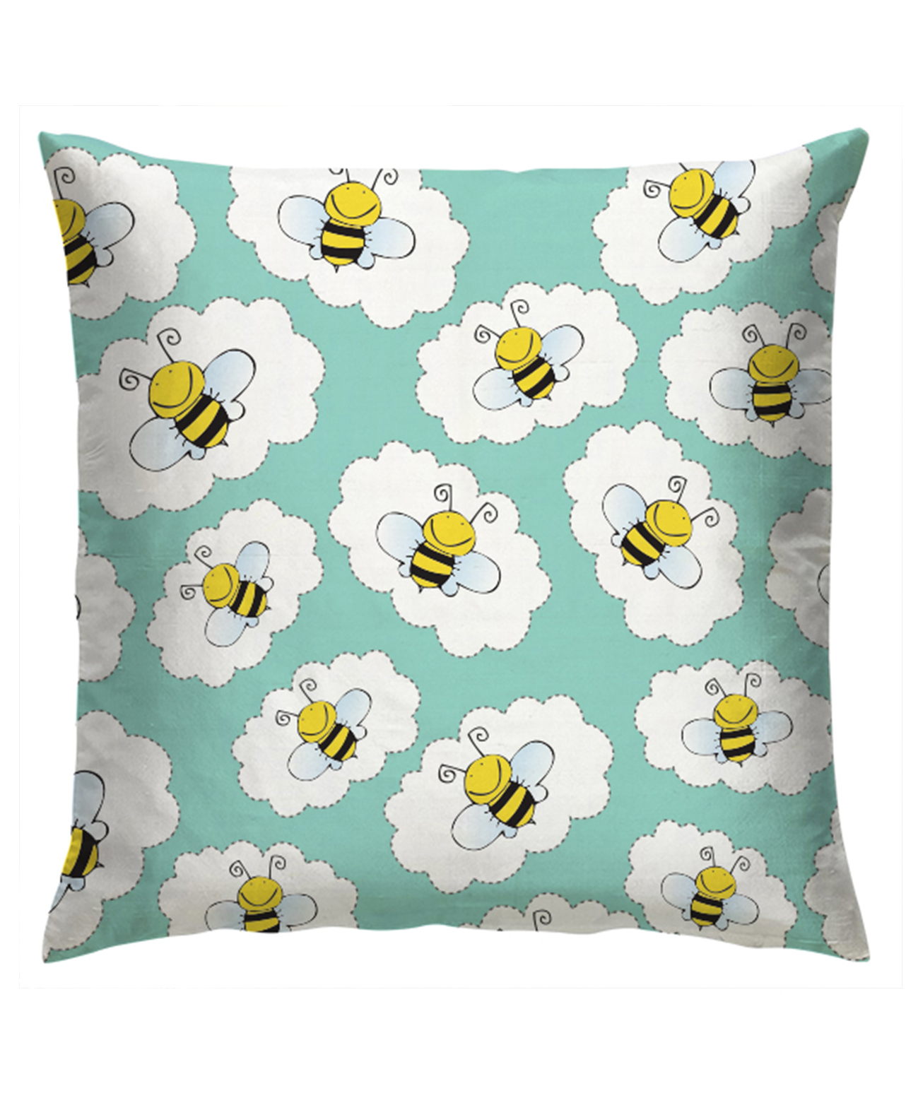 Right Gifting Satin Cushion Cover With Zipper Closure For Kids - Green-picture-22