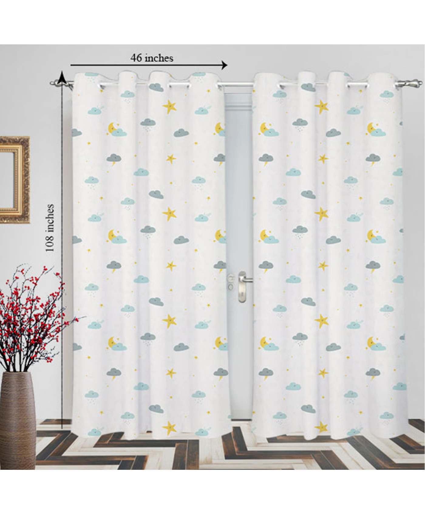 Right Gifting Digital Printed Eyelet Long Door Curtain For Kids Room - Pack Of 2-picture-6