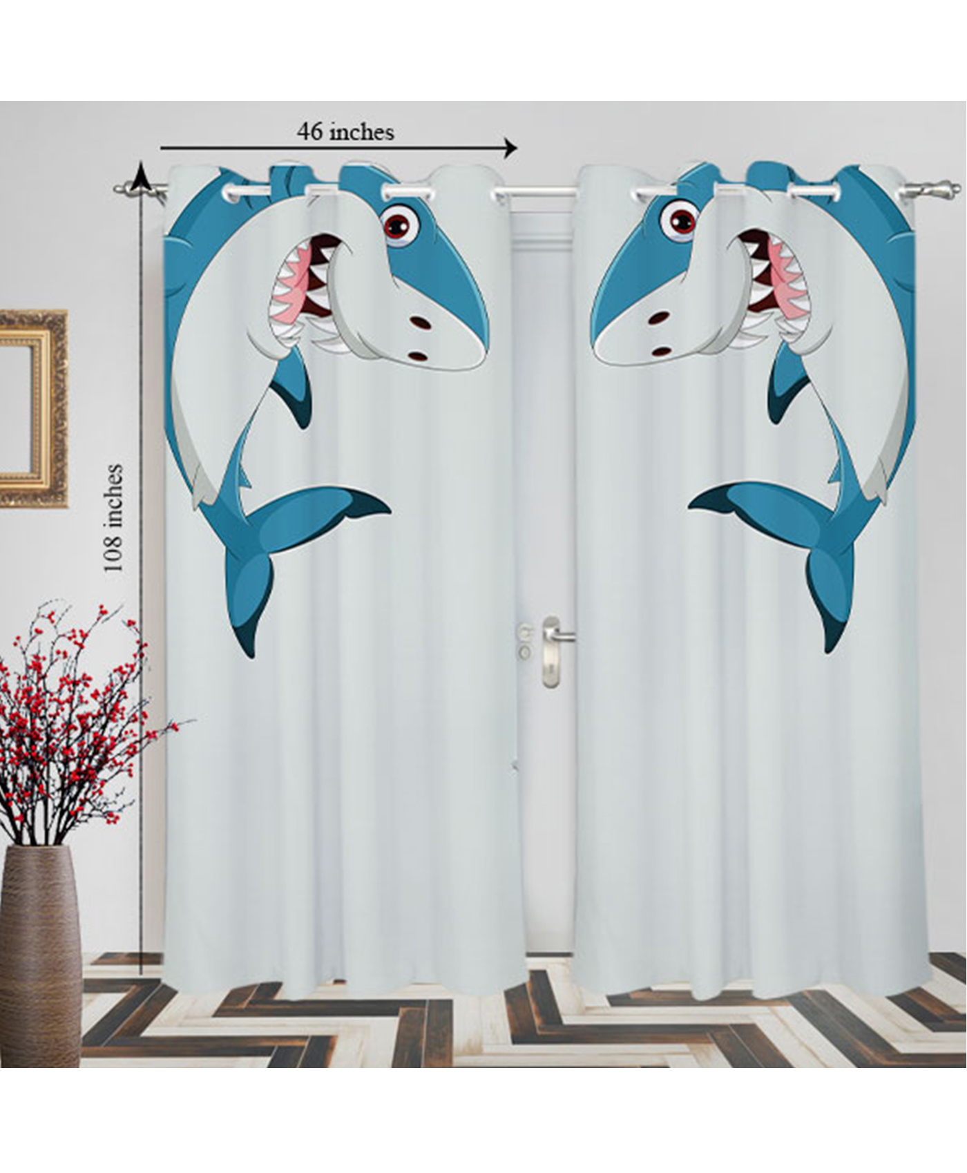 Right Gifting Digital Printed Eyelet Long Door Curtain For Kids Room - Pack Of 2-picture-23