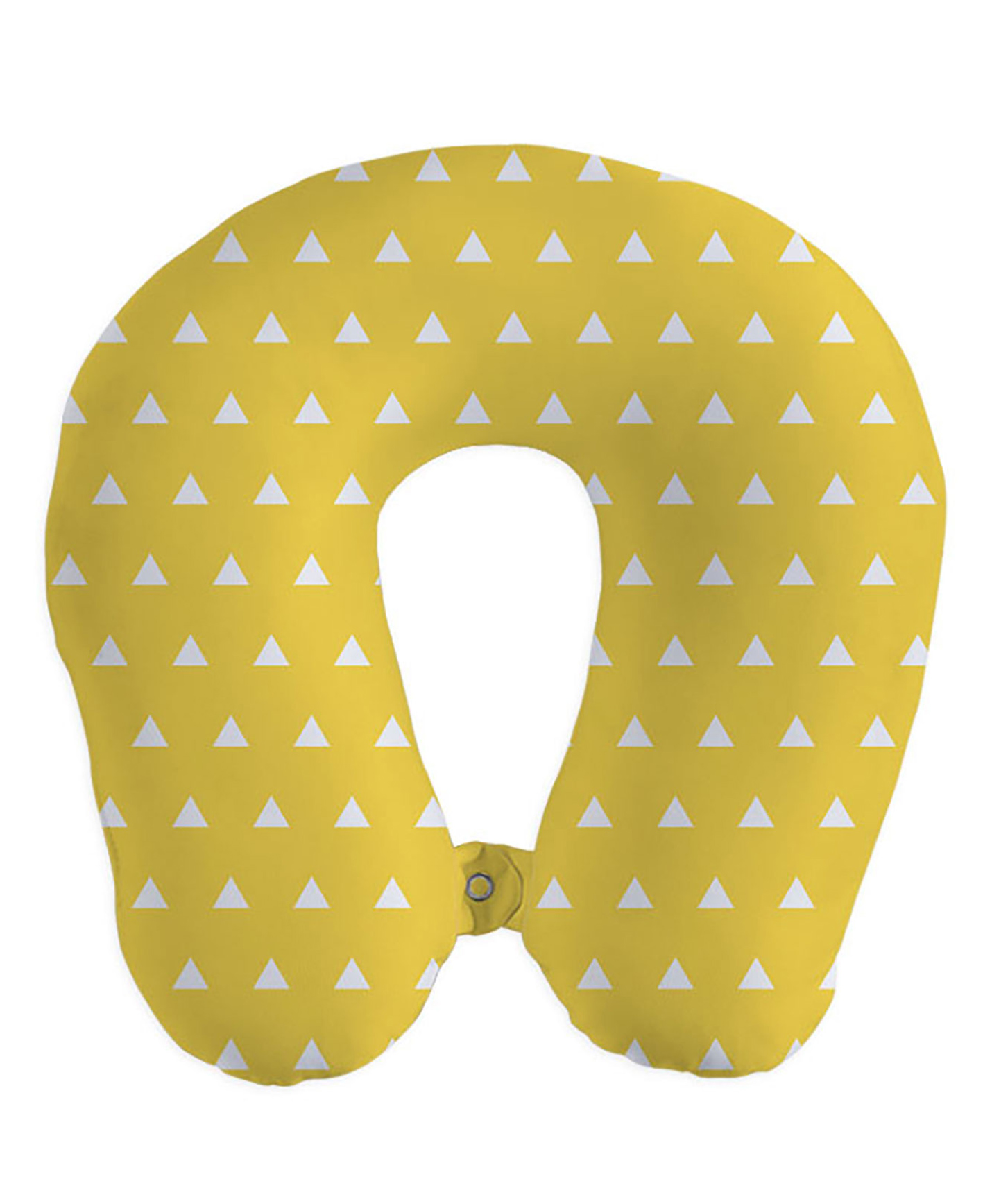 Right Gifting Digital Printed U Shaped Recron Filled Neck Travel Pillow - Yellow-image-43