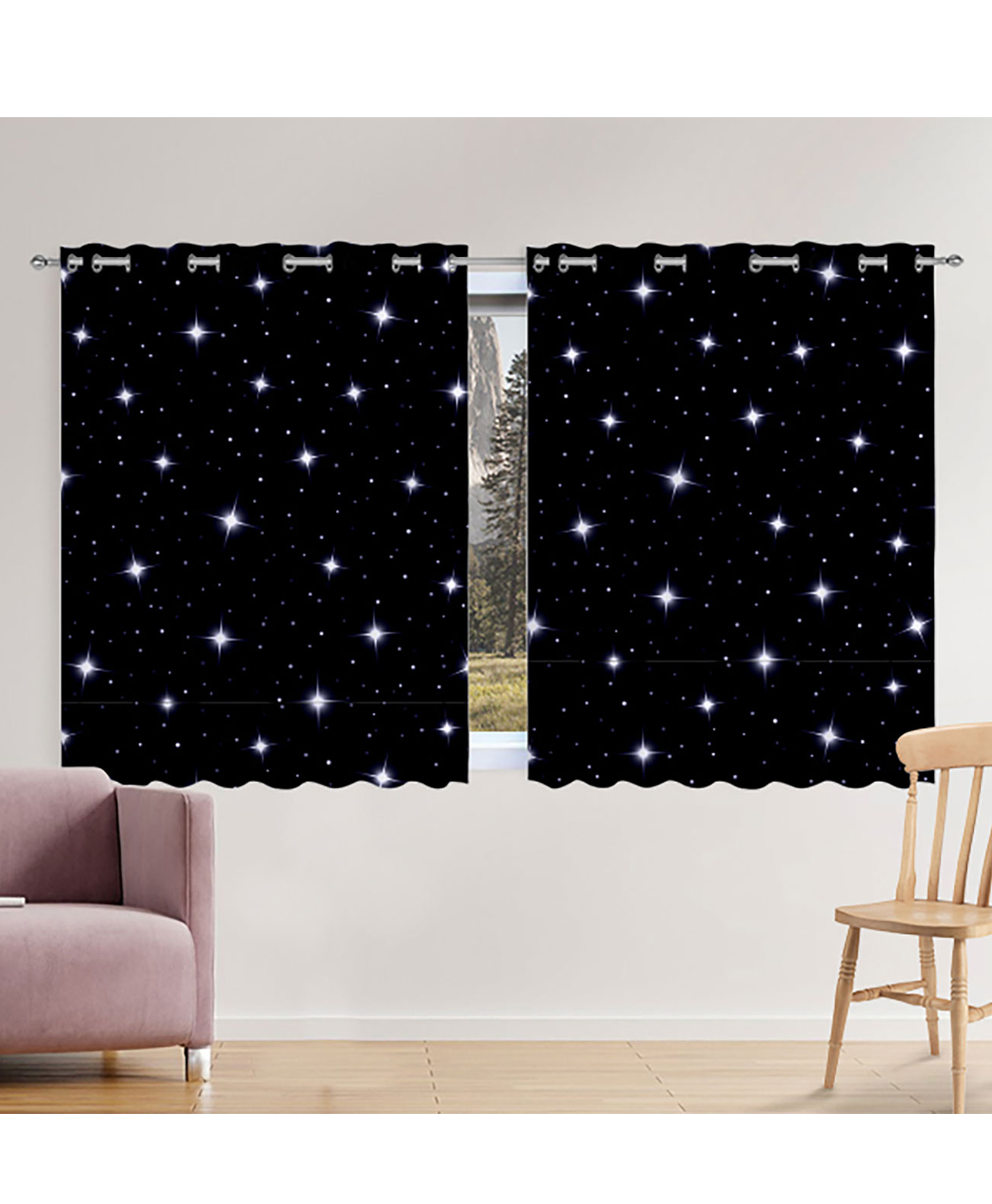 Right Gifting Digital Printed Eyelet Window Curtain For Kids Room - Pack Of 2-picture-14