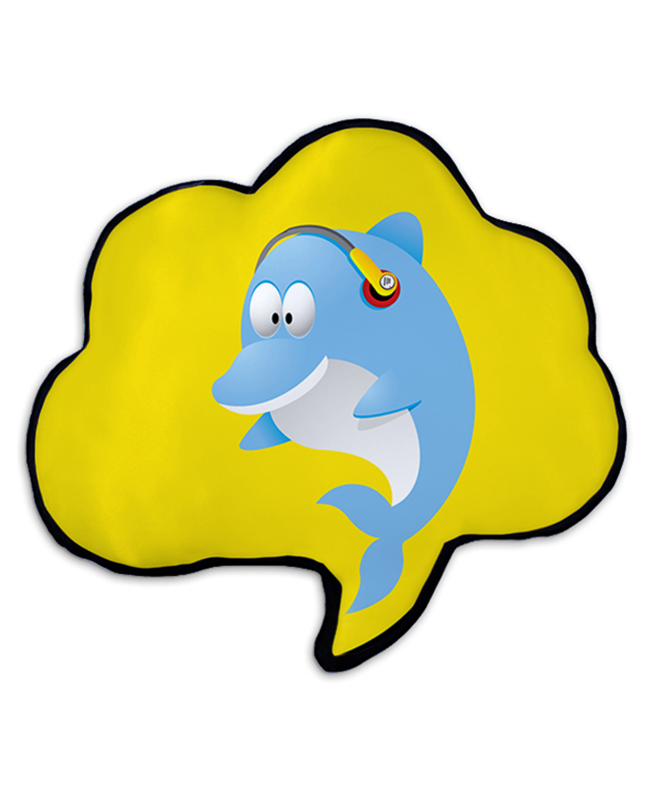 Right Gifting Digital Printed Satin Cloud Shaped Cushion For Kids - Yellow-image-40
