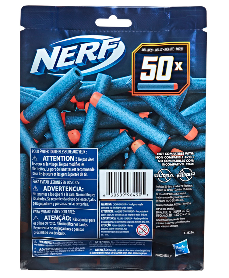 Nerf Darts Refill Pack - 50 Pieces Blue and Red-image-47