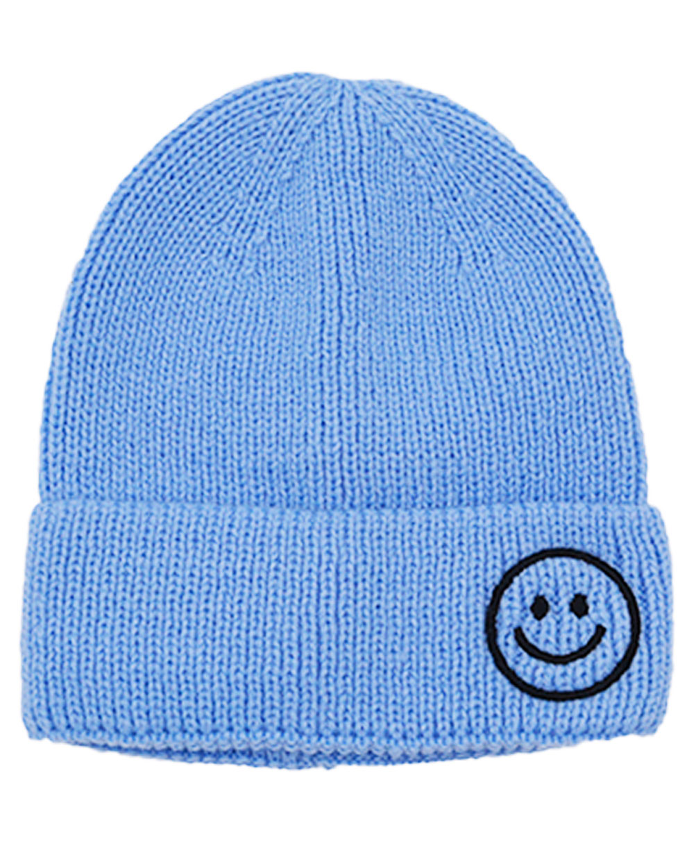 Momisy Smile Design Winter Cap Solid Blue- Diameter 16 cm-image-9