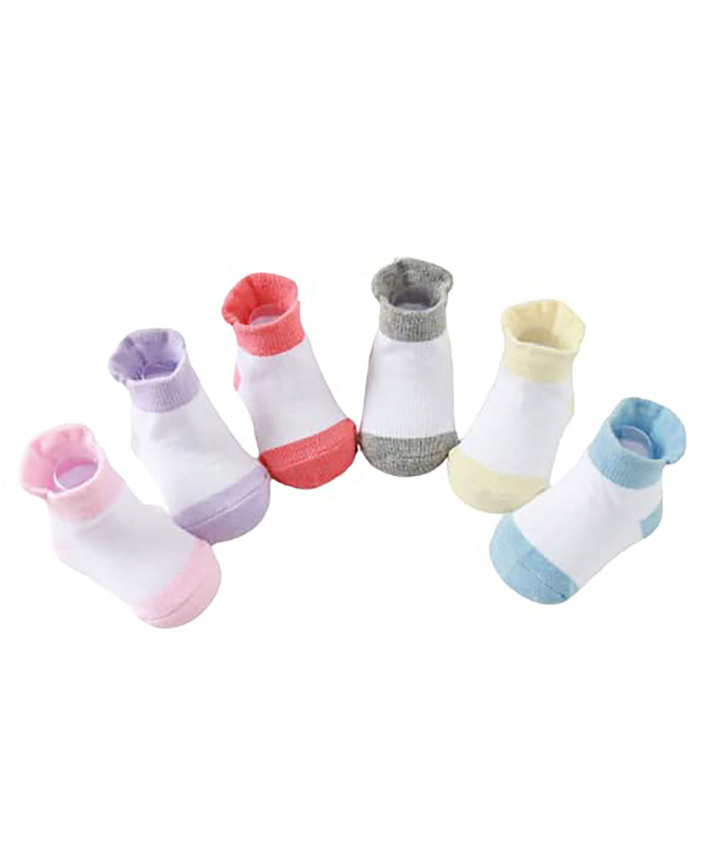 Momisy Non Slip Trainer Ankle Length Socks Pack Of 6 - Multicolor-picture-14